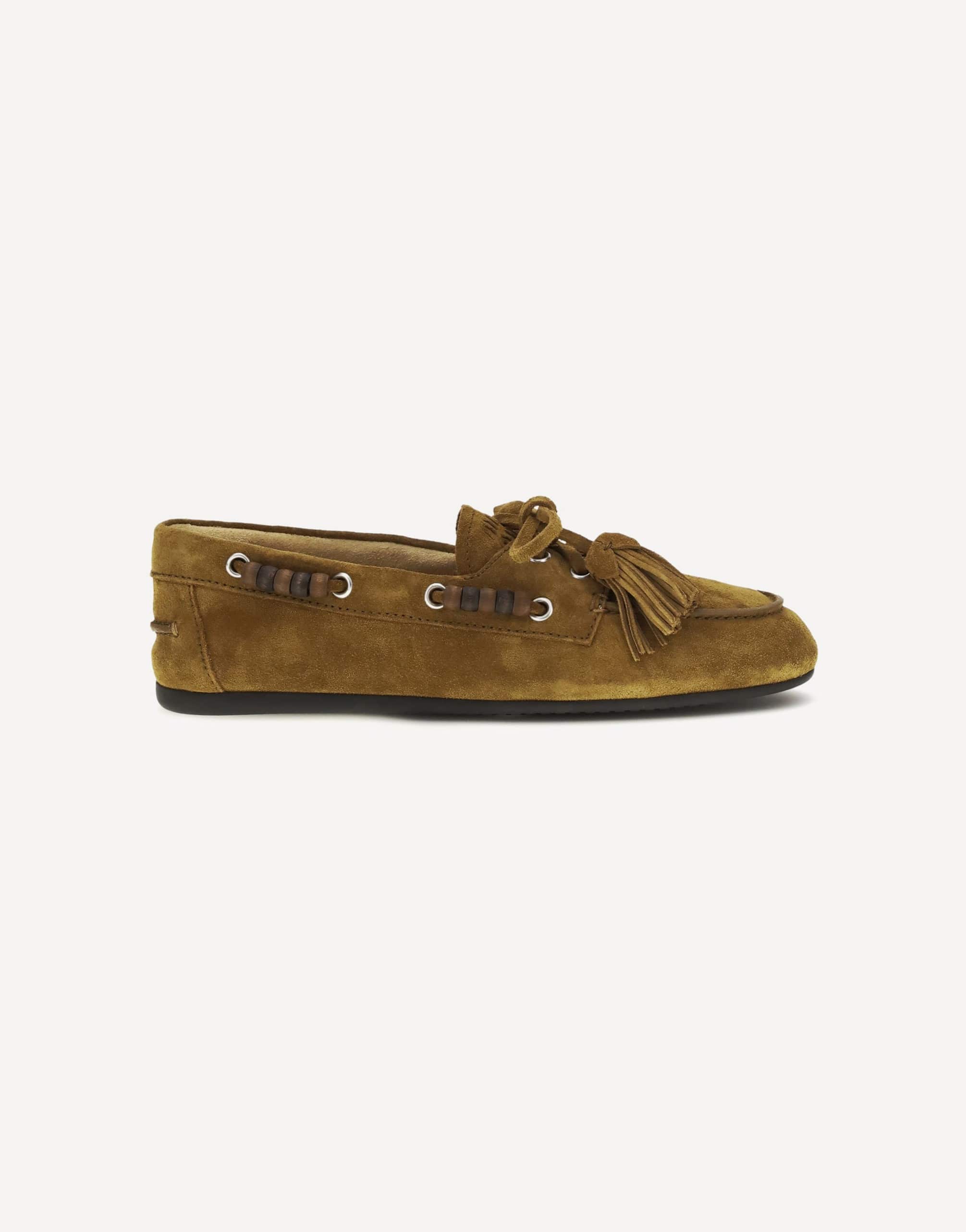 Miu Miu Miu Miu Boat Suede Loafers