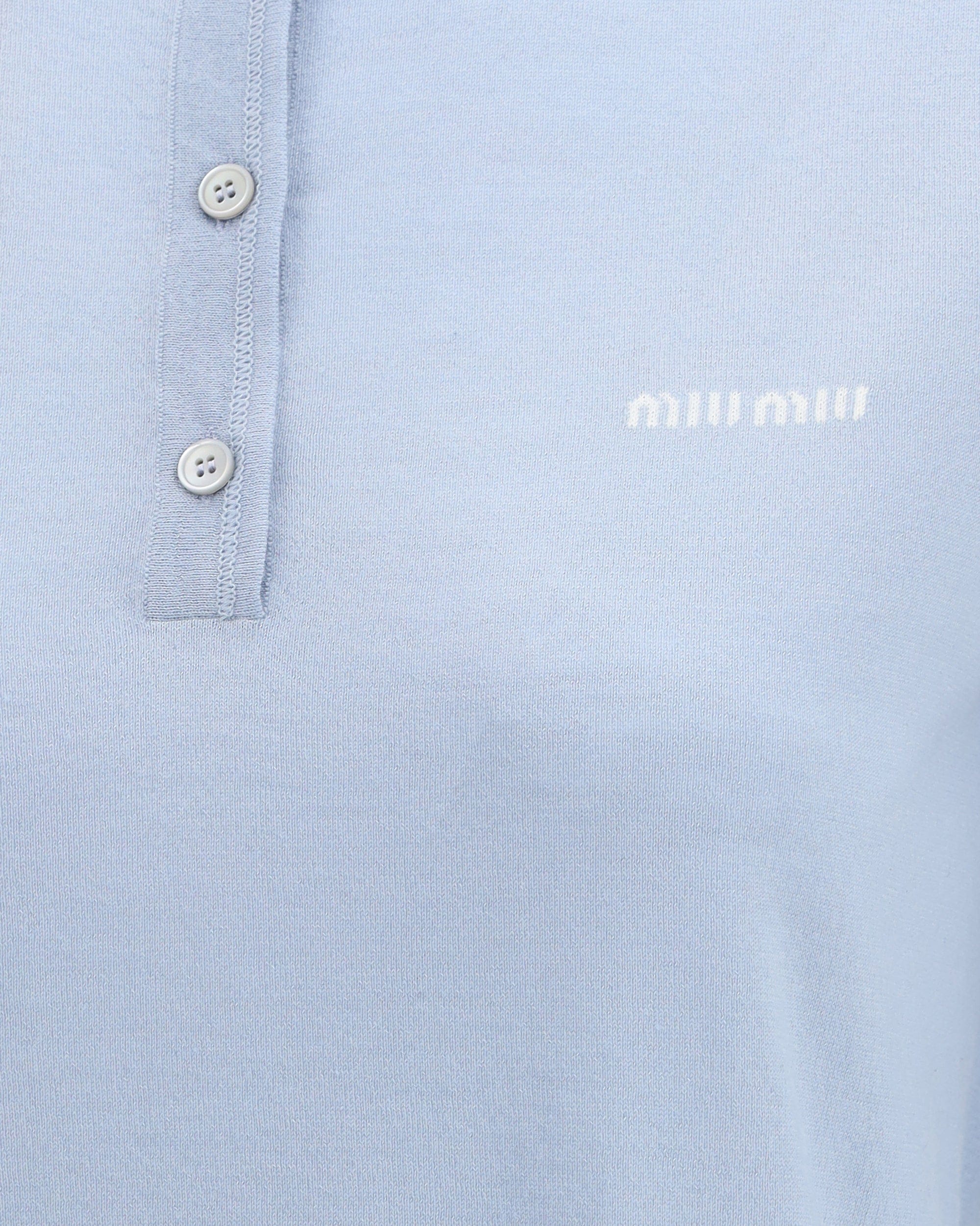 Miu Miu Cashmere Henley T-Shirt