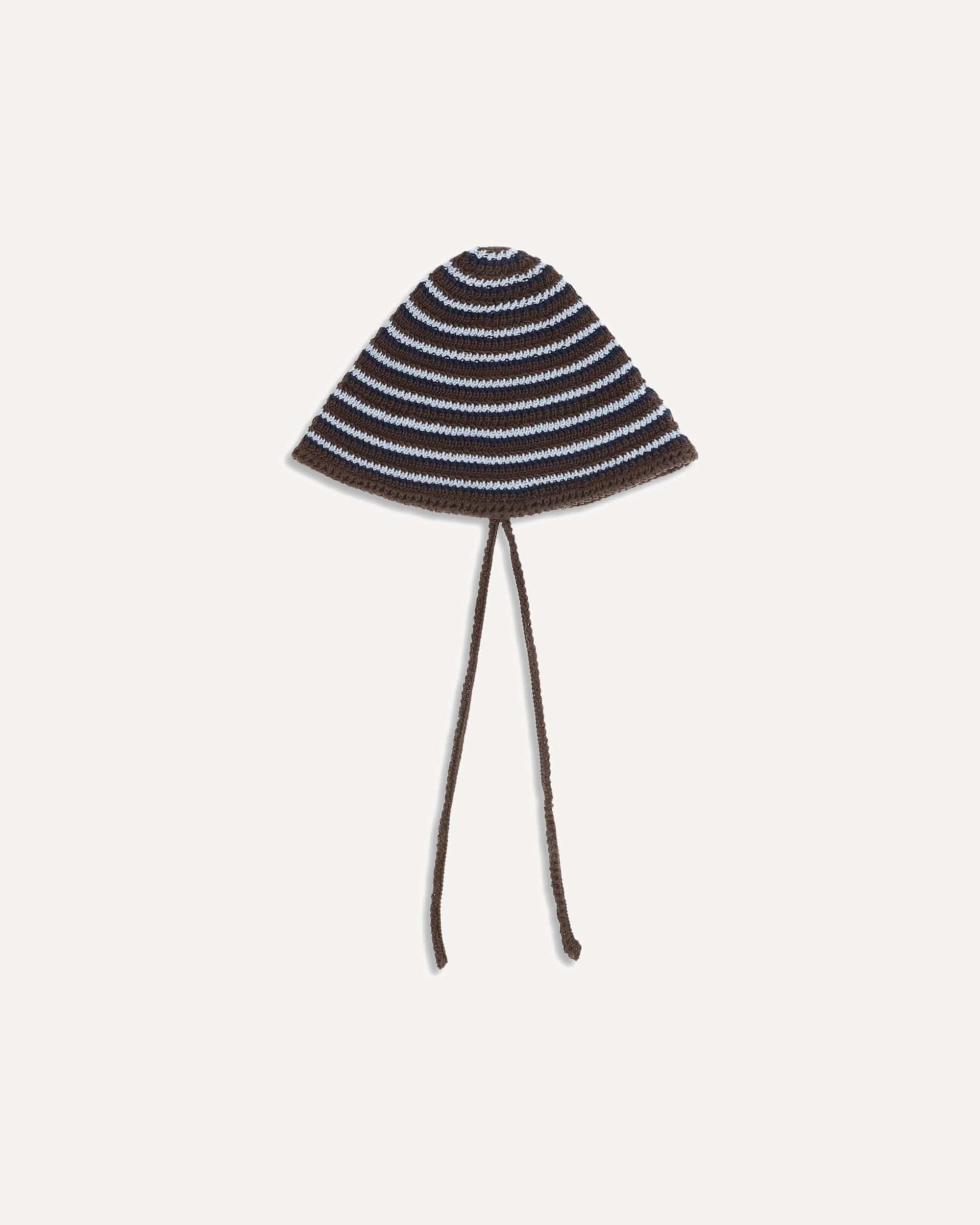 Miu Miu Cotton Crochet Hat With Ties - alternate view
