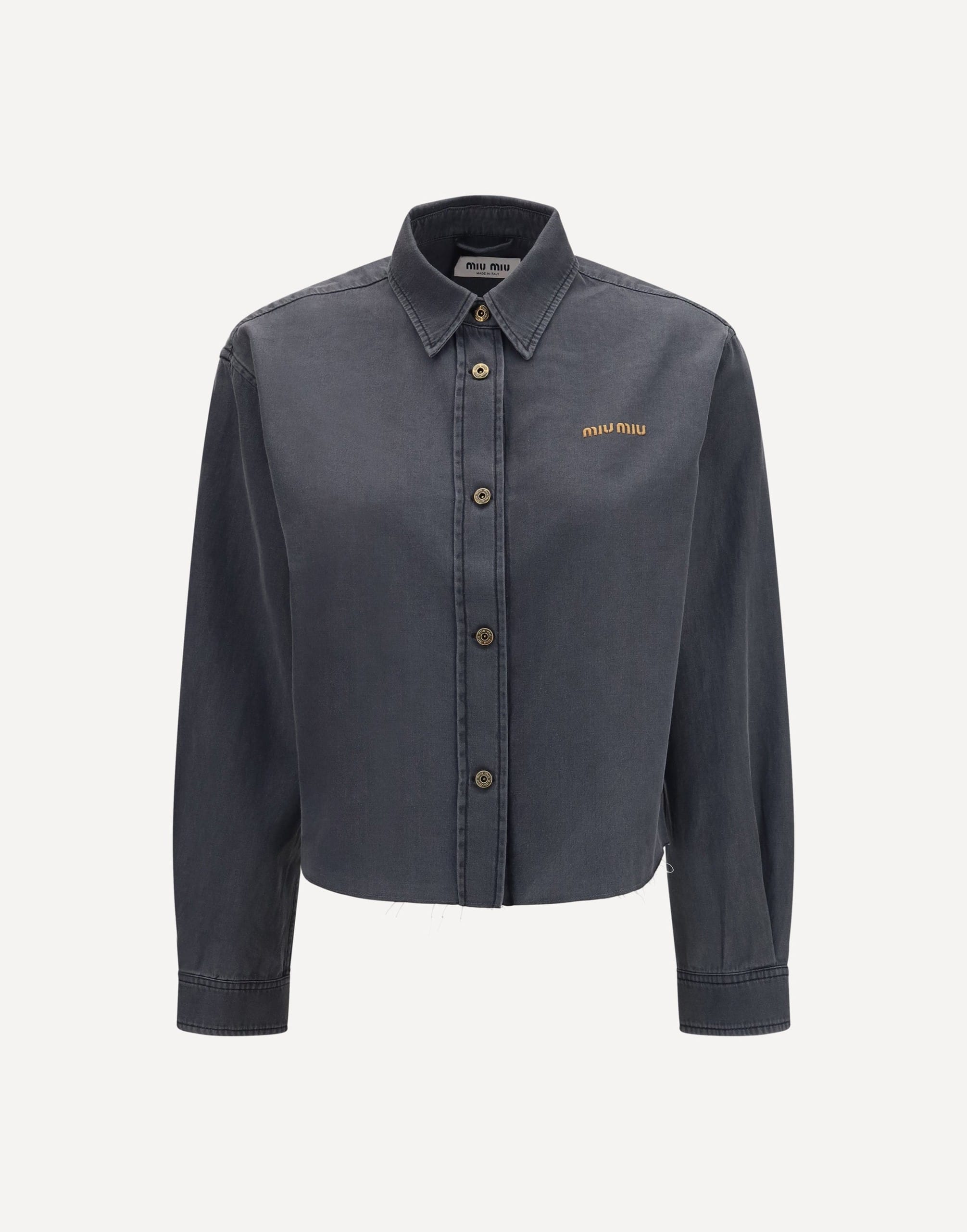 Miu Miu Denim-Style Cotton Shirt
