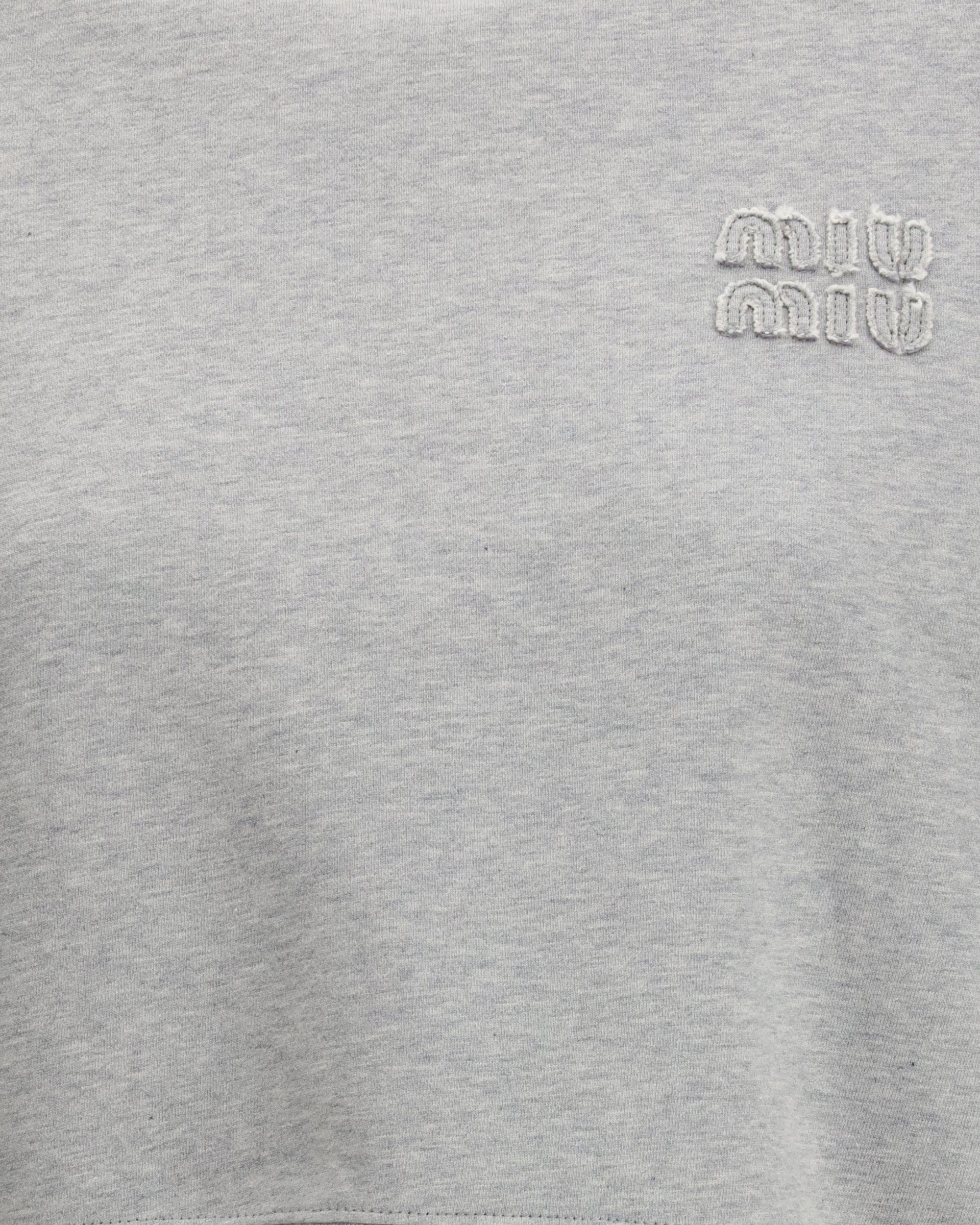 Miu Miu Embroidered Logo Sweatshirt