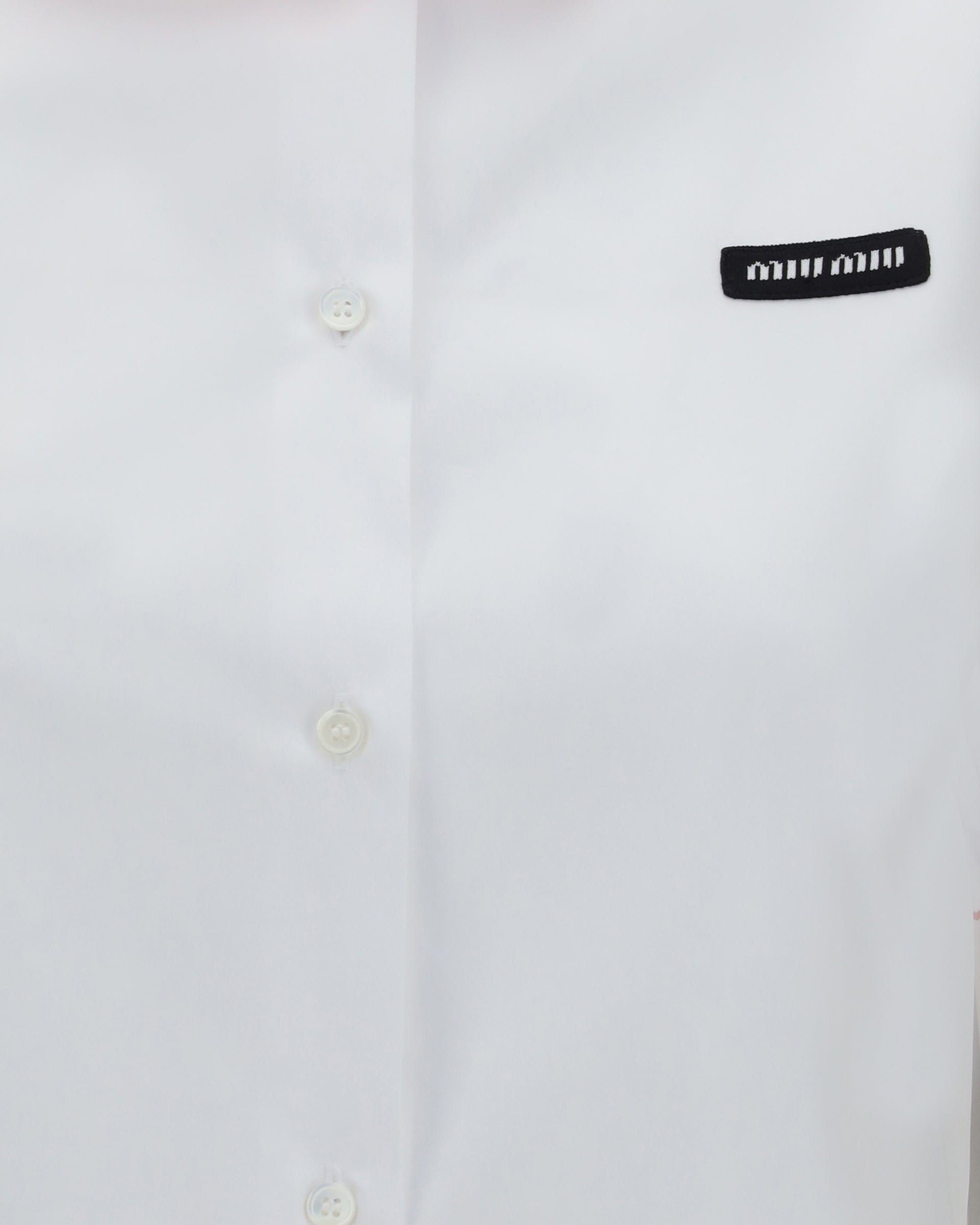 Miu Miu Miu Miu Embroidered Poplin Shirt