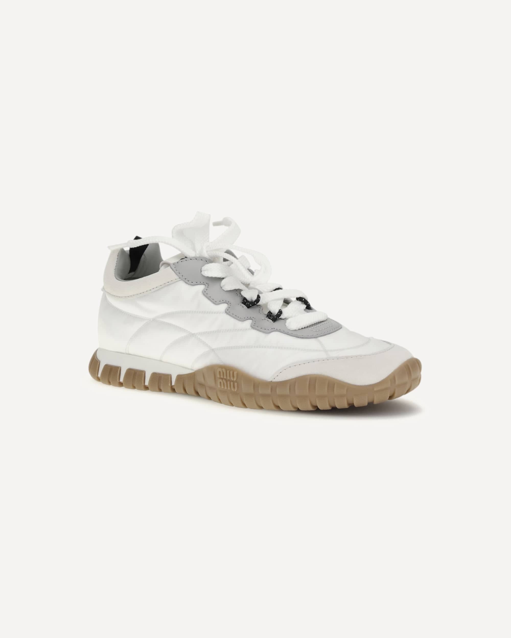 Miu Miu Fabric And Suede Sneakers - alternate view