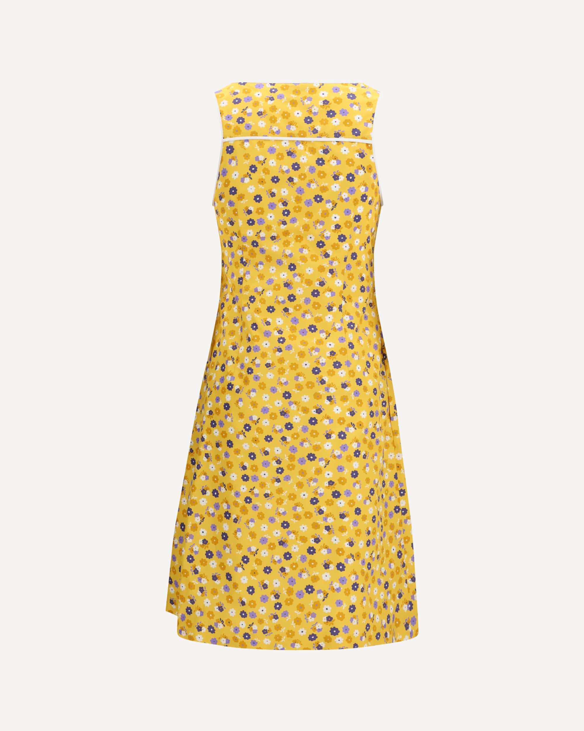 Miu Miu Vestido Midi Floral Sem Mangas - alternate view