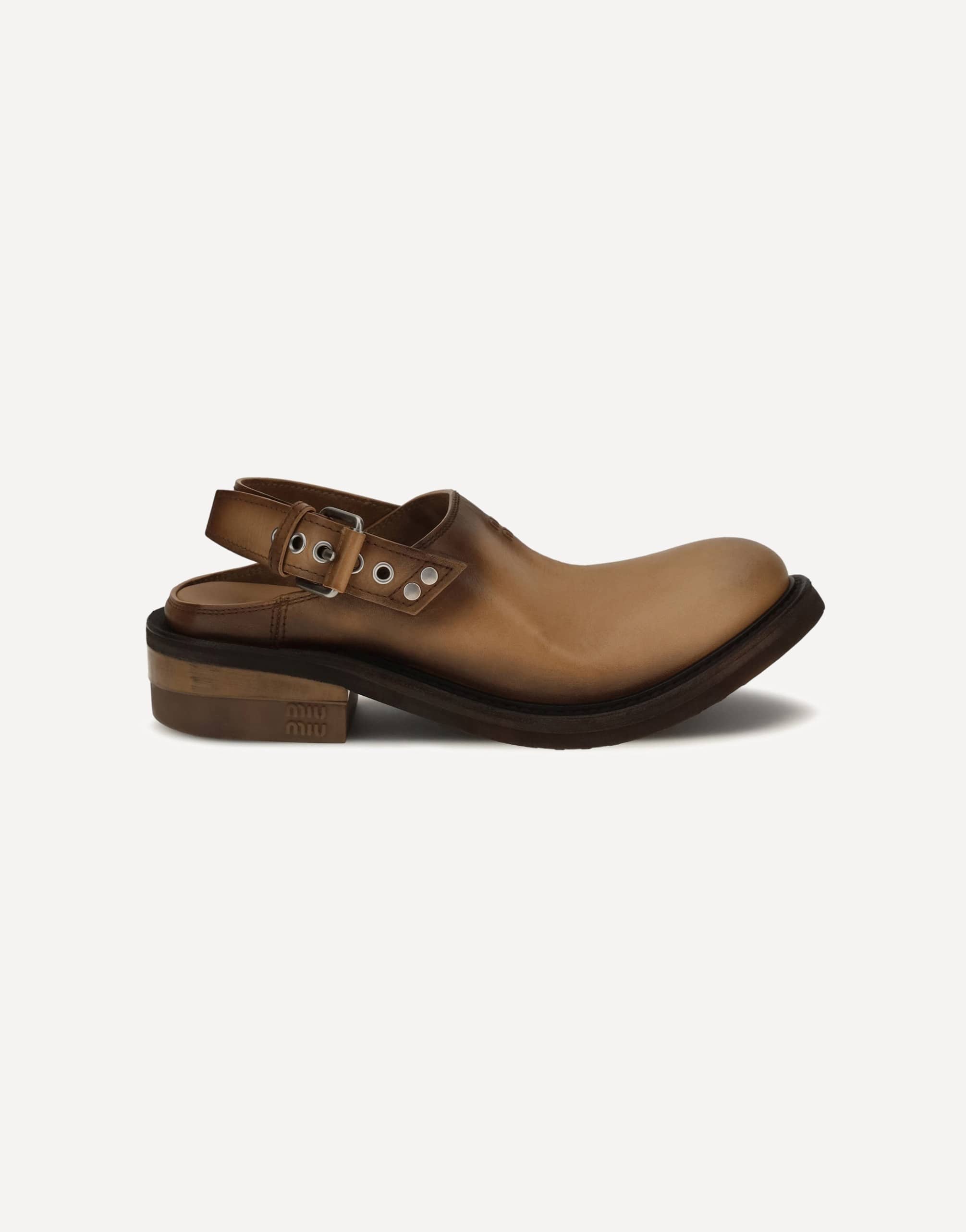 Miu Miu Miu Miu Foule Leather Mules