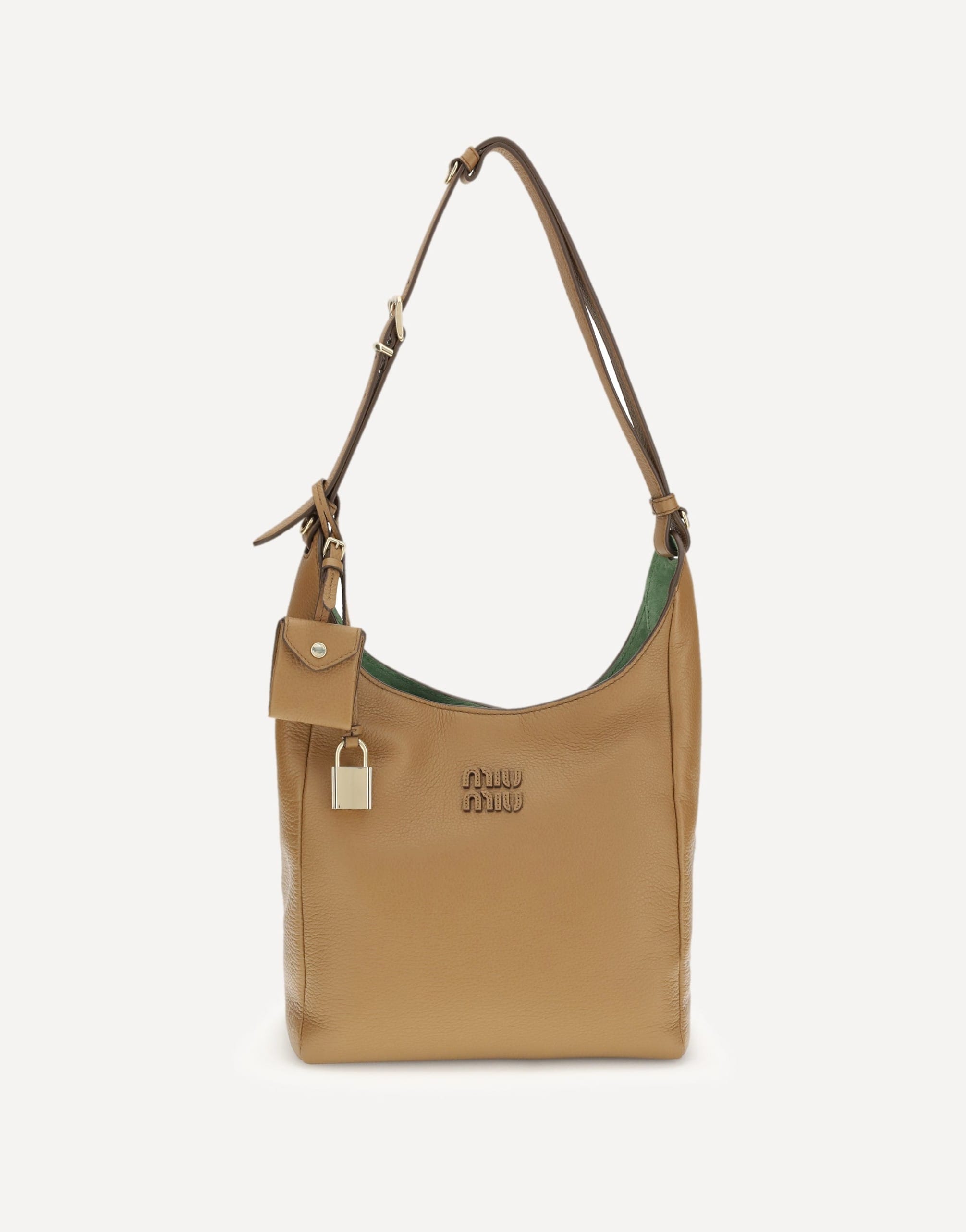 Miu Miu Hammered Leather Shoulder Bag