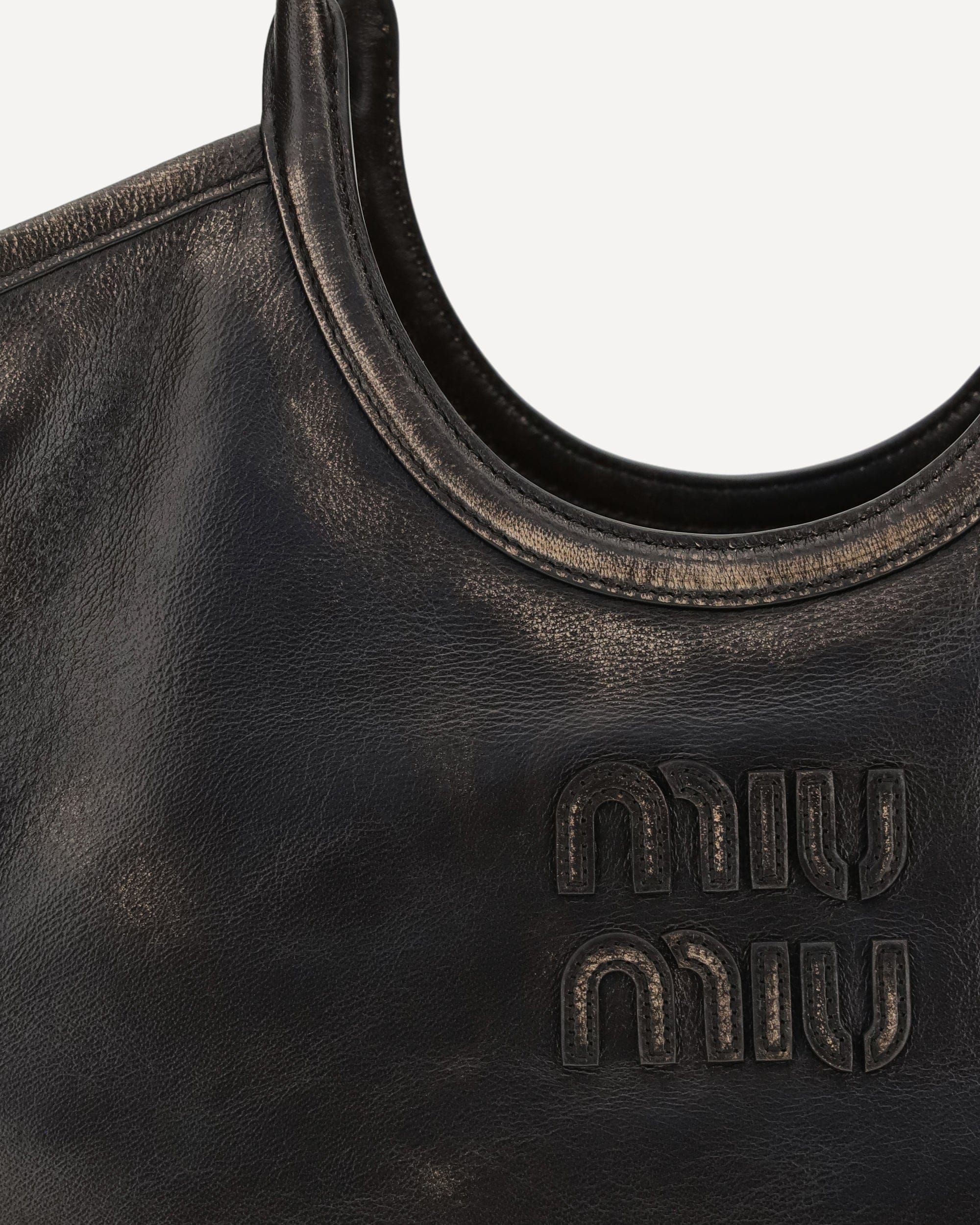Miu Miu Miu Miu Ivy Leather Tote Bag