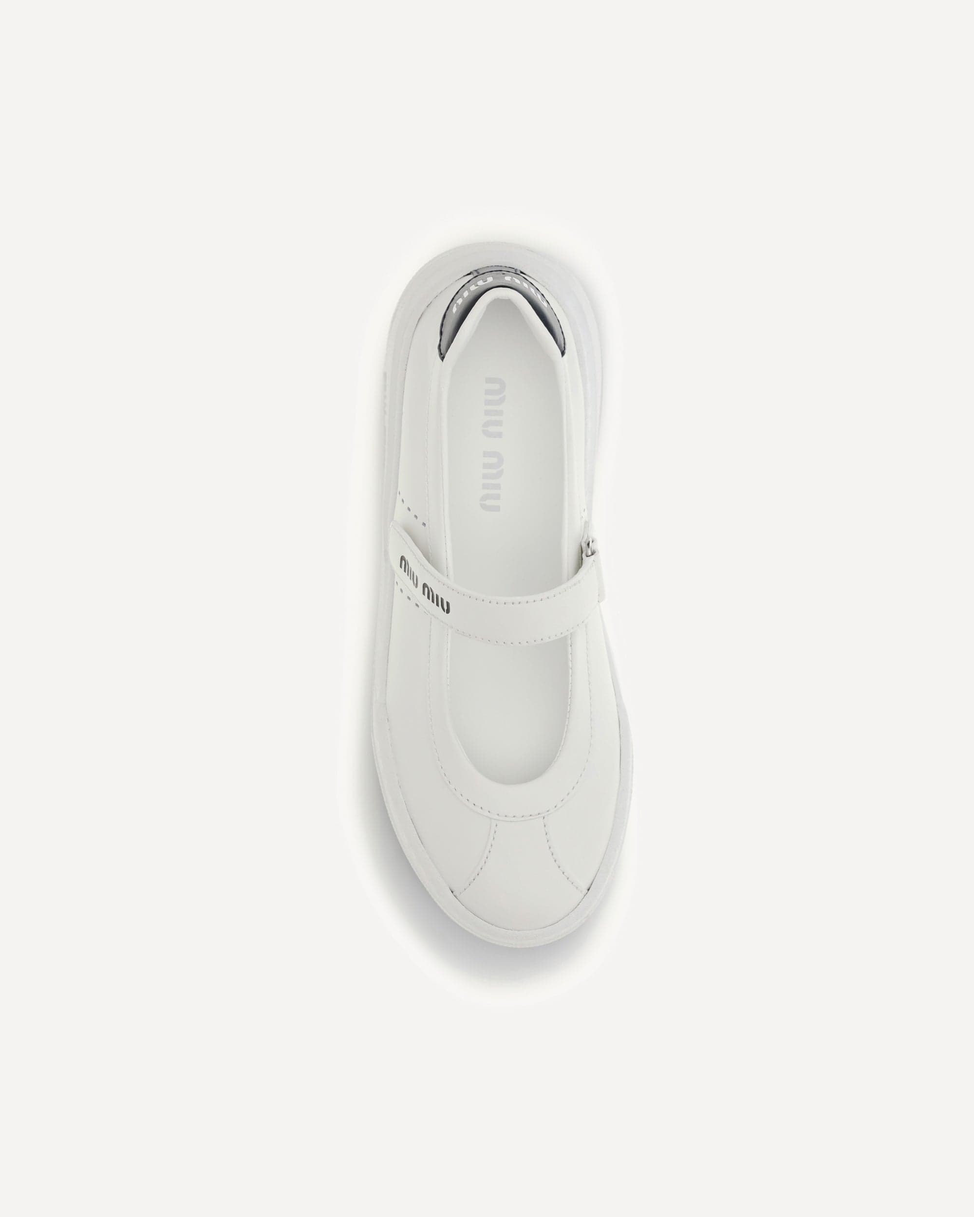 Miu Miu Leather Ballerina Sneakers