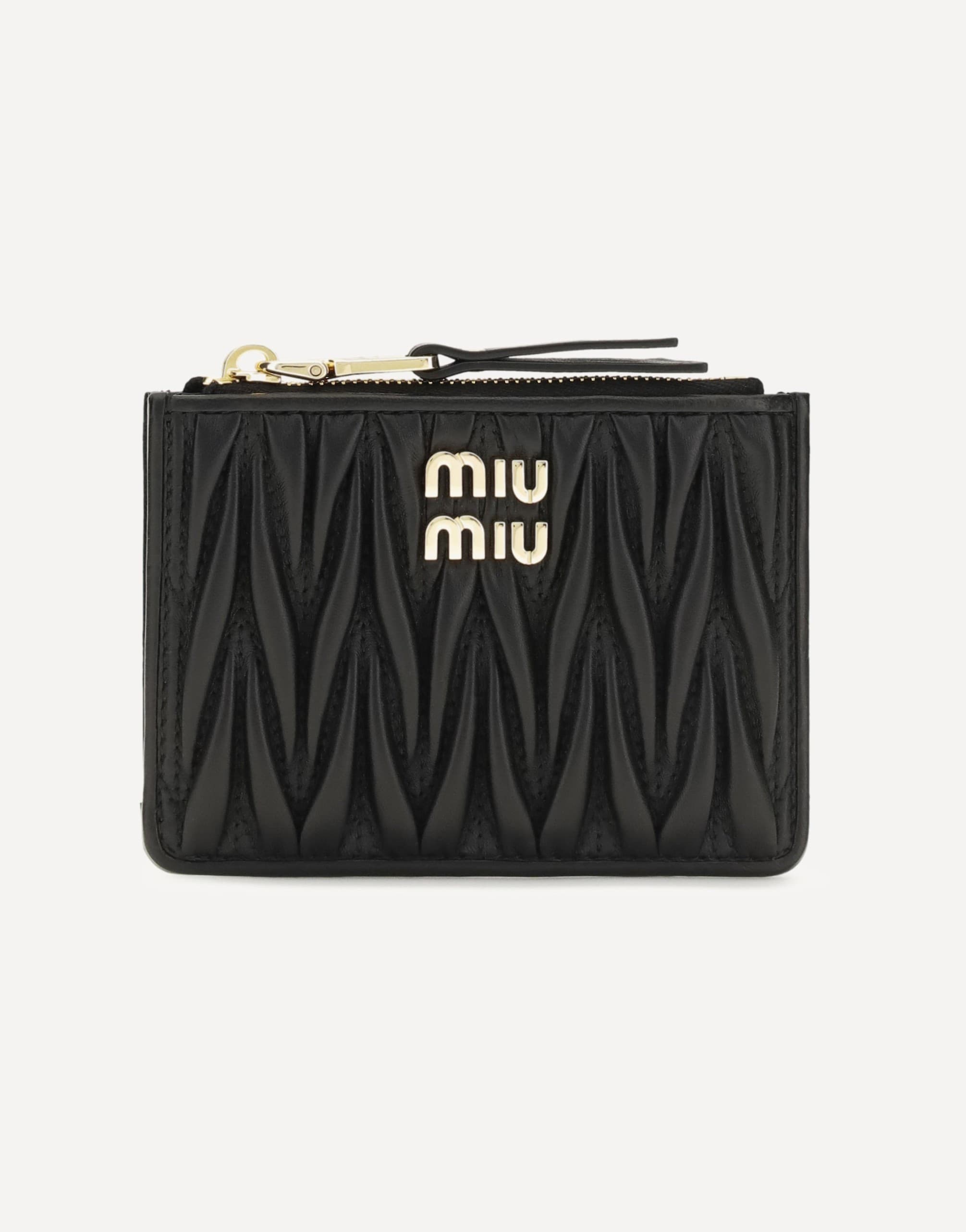 Miu Miu Miu Miu Leather Wallet With Logo Plaque