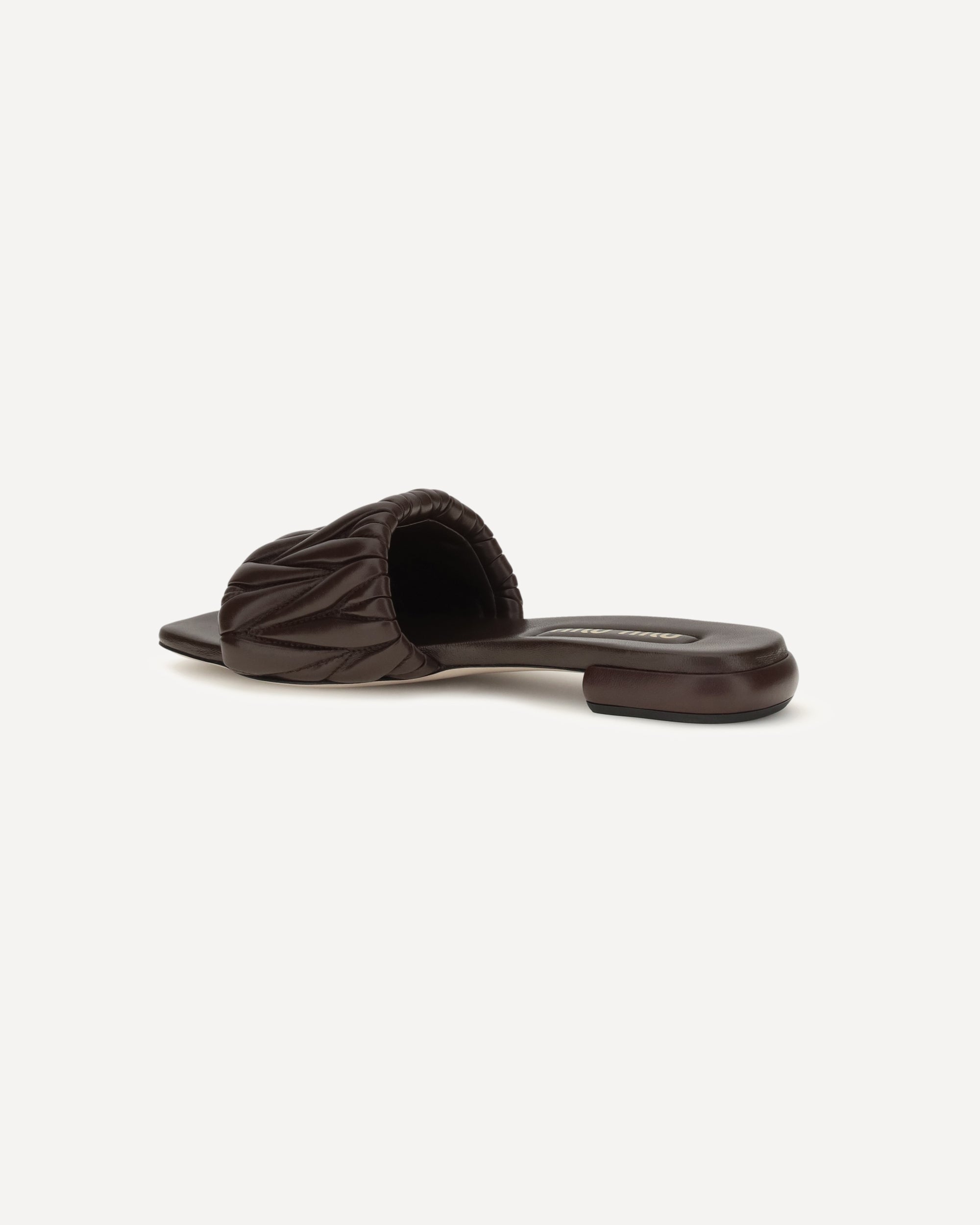 Miu Miu Matelassé Nappa Leather Sandals