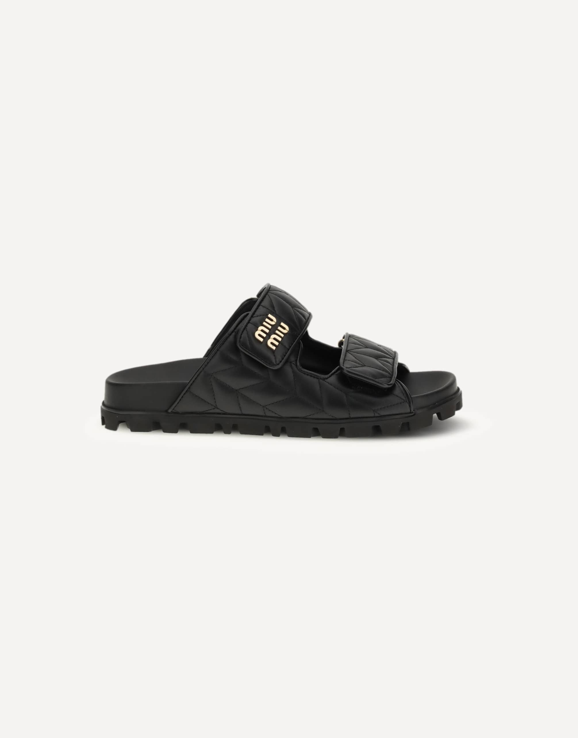 Miu Miu Nappa Leather Slippers