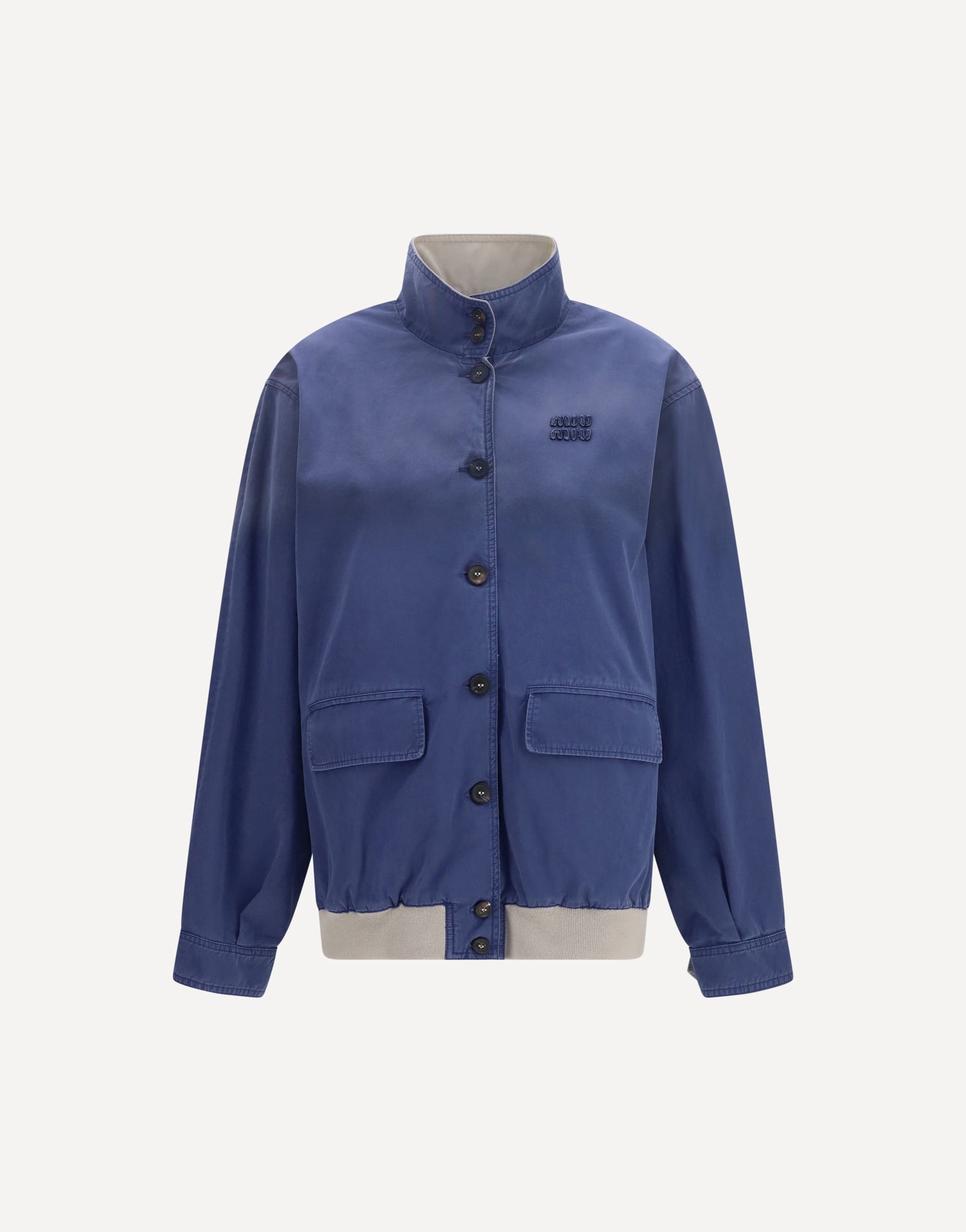 Miu Miu Miu Miu Old Washed Twill Jacket