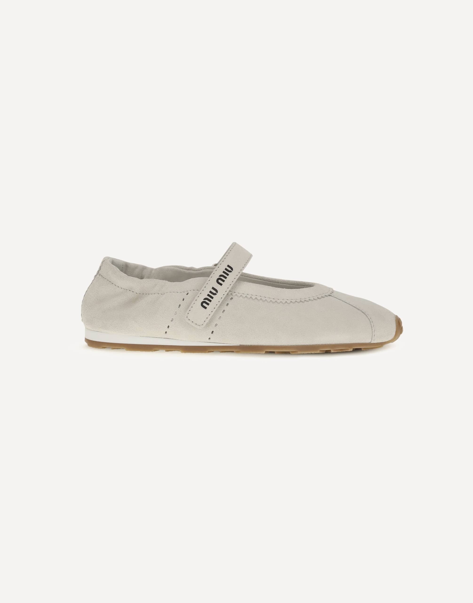 Miu Miu Miu Miu Plume Suede Ballerinas
