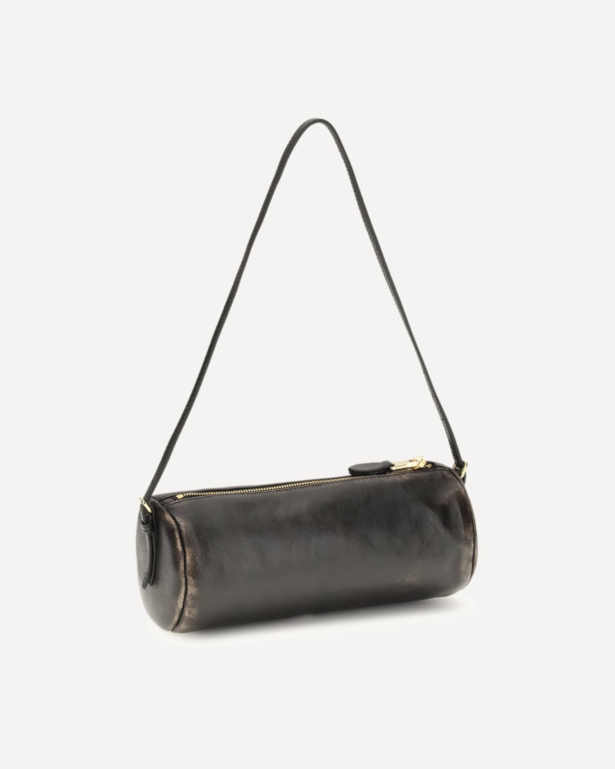 Miu Miu Pouch In Aged-Effect Nappa Leather
