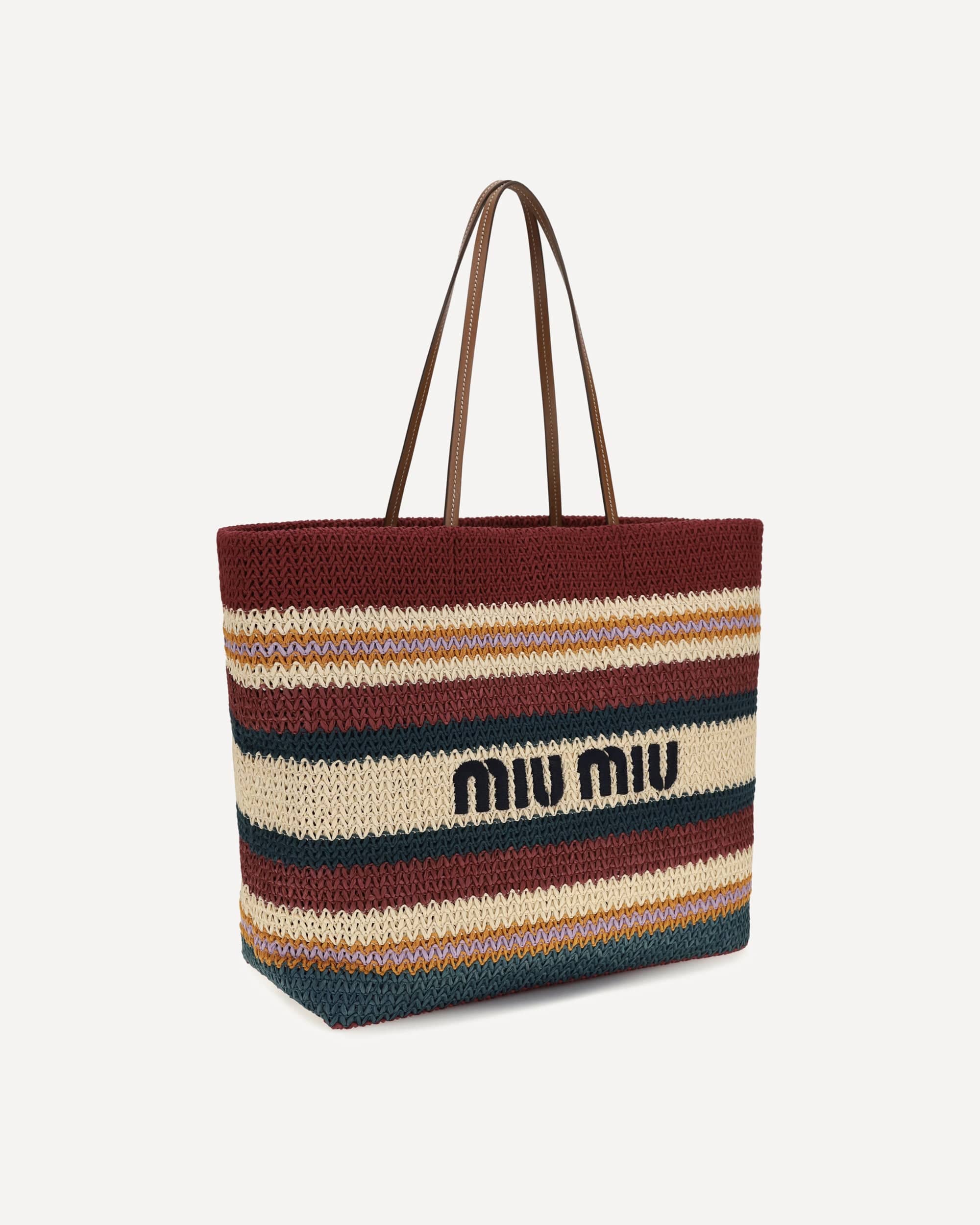 Miu Miu Raffia Tote Bag - alternate view