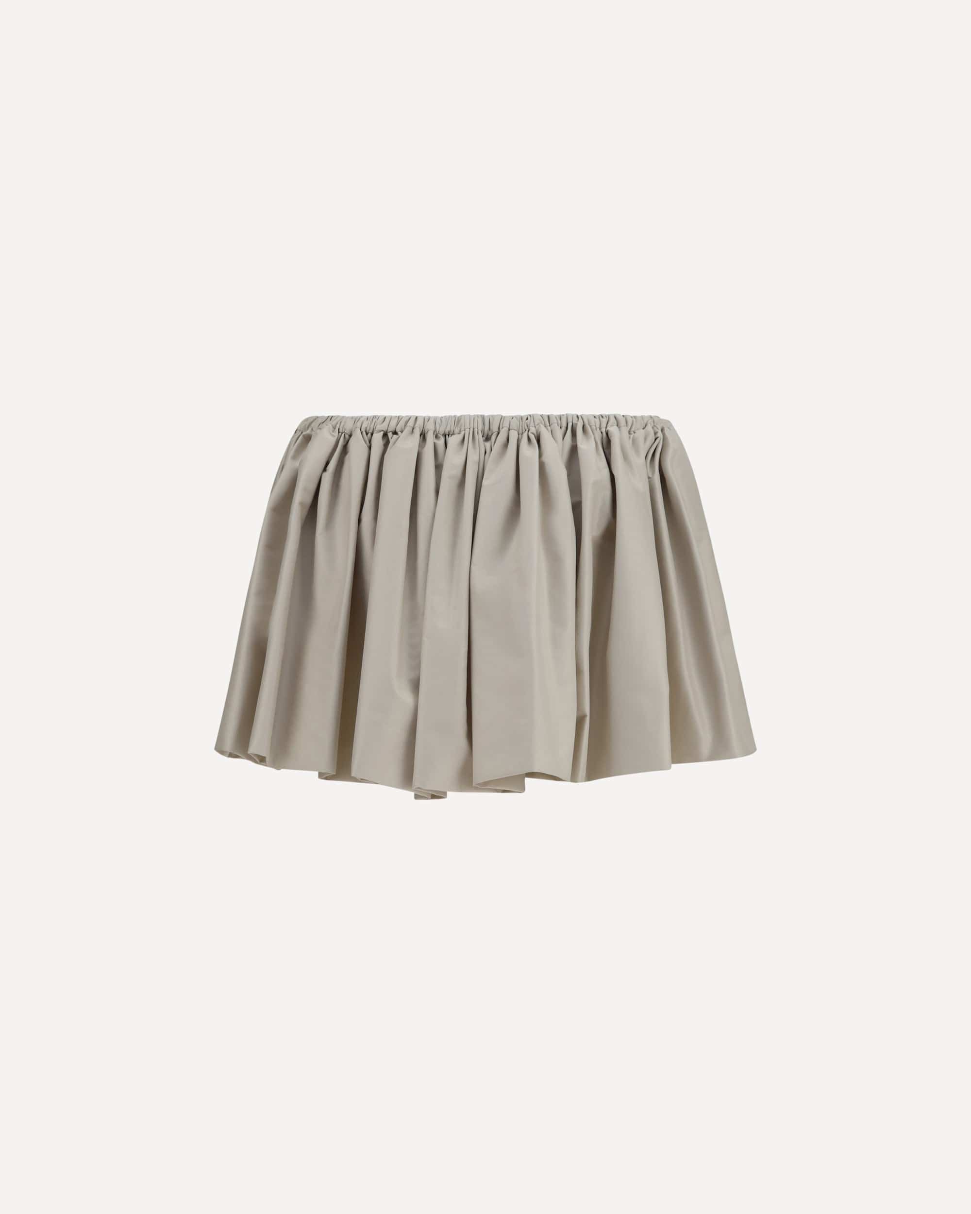 Miu Miu Miu Miu Ruffled Mini Skirt With Drawstring