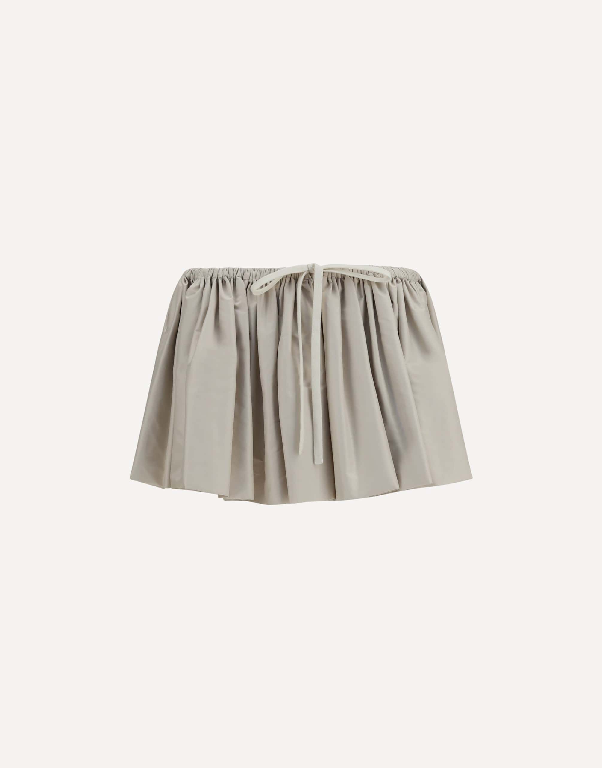 Miu Miu Miu Miu Ruffled Mini Skirt With Drawstring