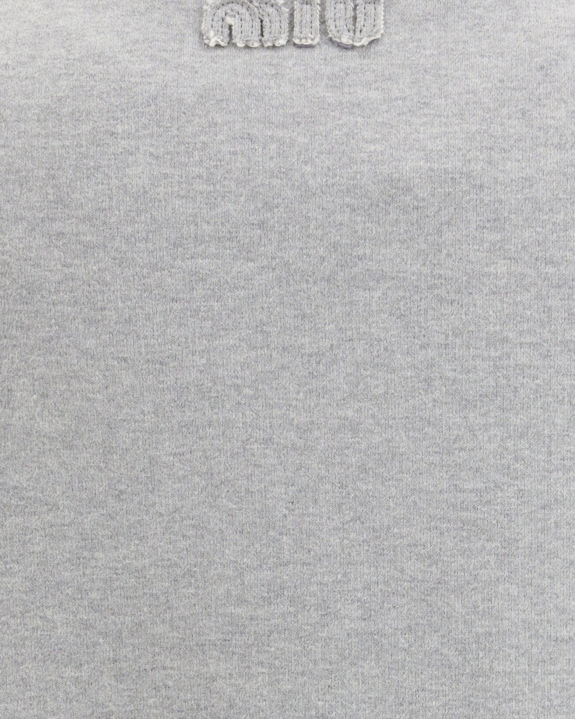 Miu Miu Sweatshirt With Oblique Zip Closure