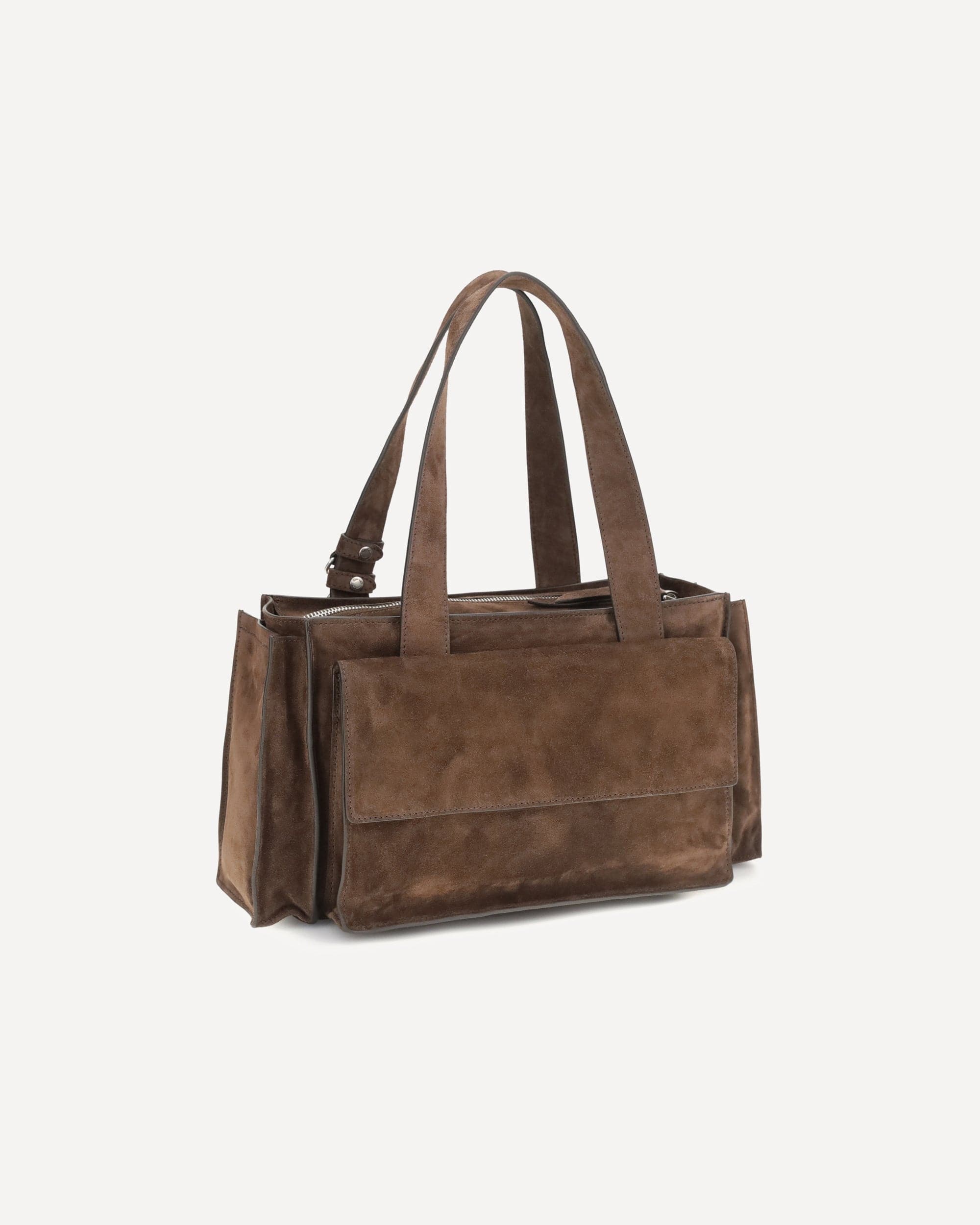 Miu Miu Utilitaire Shoulder Bag In Suede Calfskin