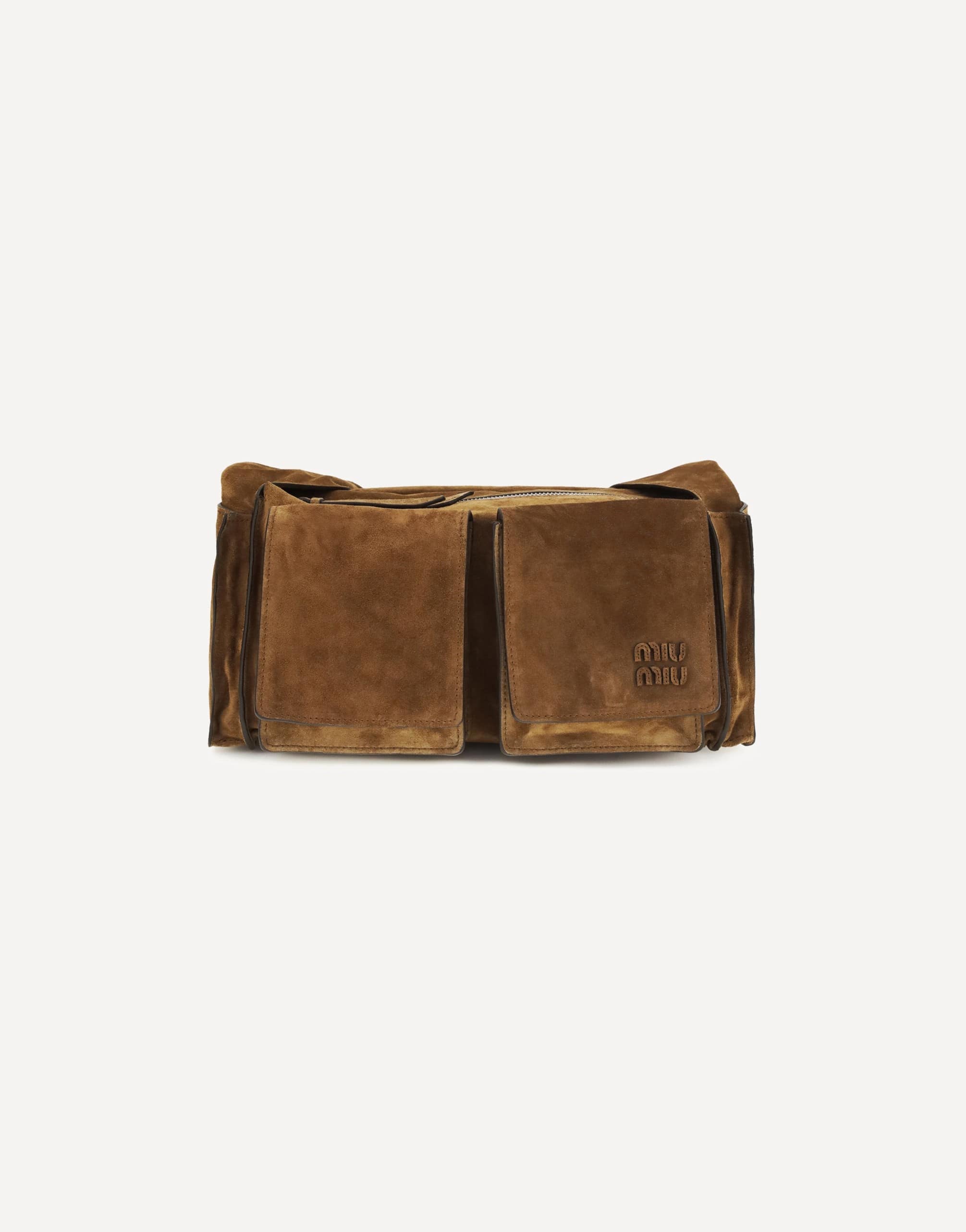 Miu Miu Utilitaire Suede Shoulder Bag