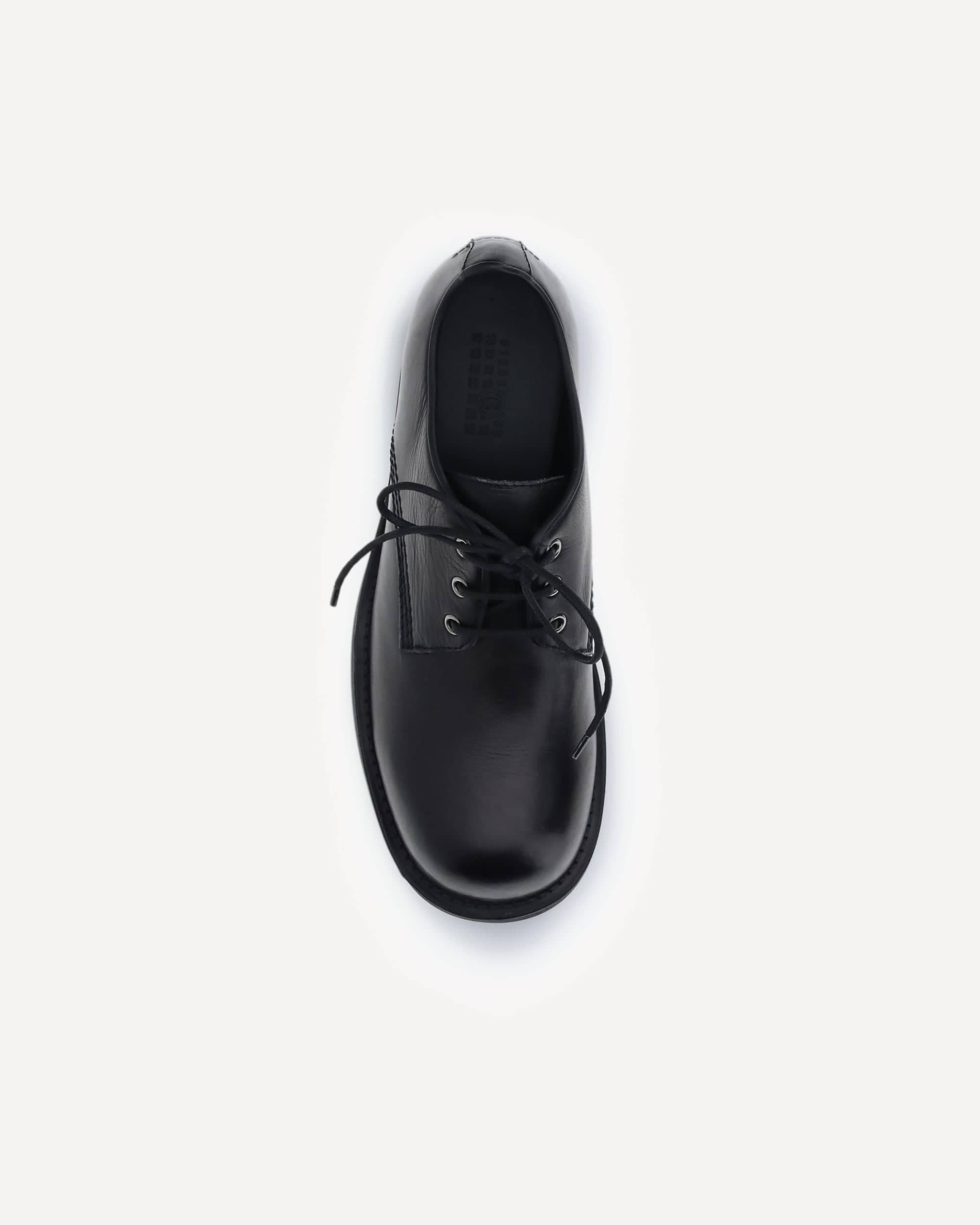 MM6 Biker Lace-Up Derby Shoes