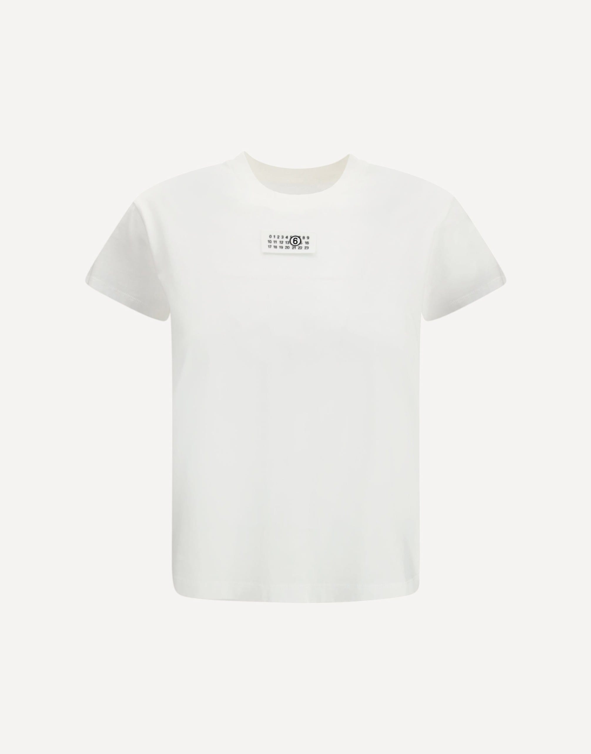 MM6 Cotton T-Shirt With Logo Patch