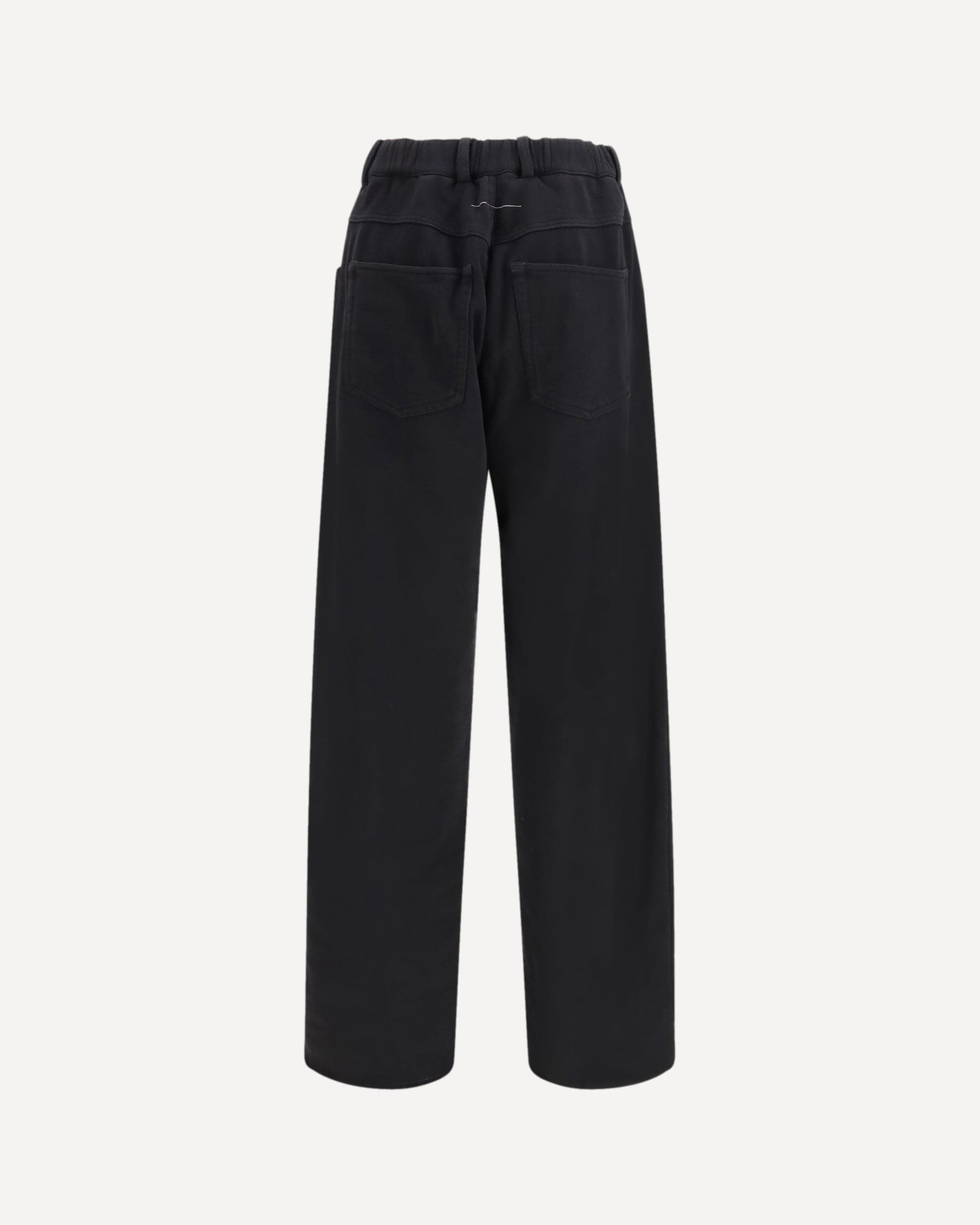 MM6 Cotton Track Pants With Elastic Cuffs