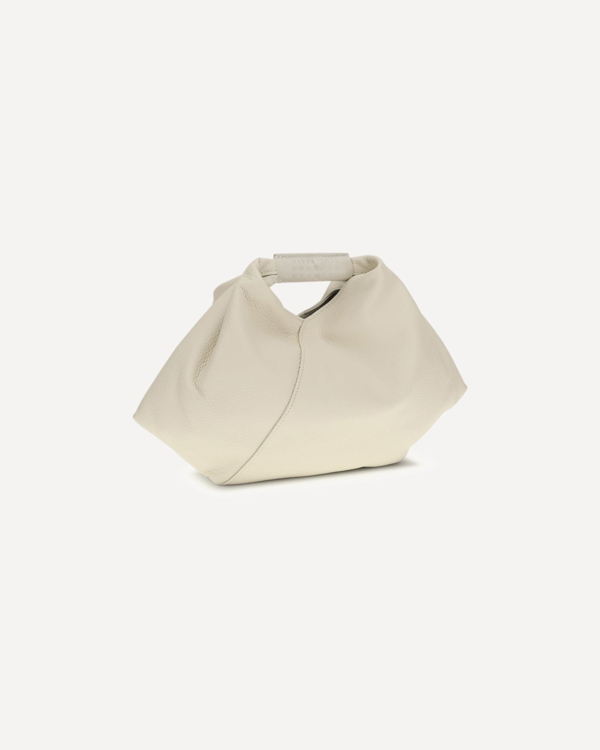 MM6 Draped Grained Leather Handbag