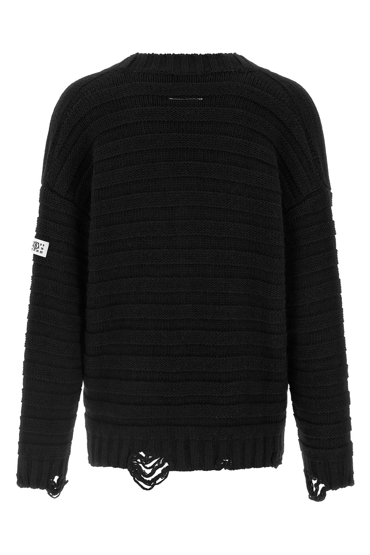 كارديغان صوف بمظهر مهترئ من MM6 Maison Margiela