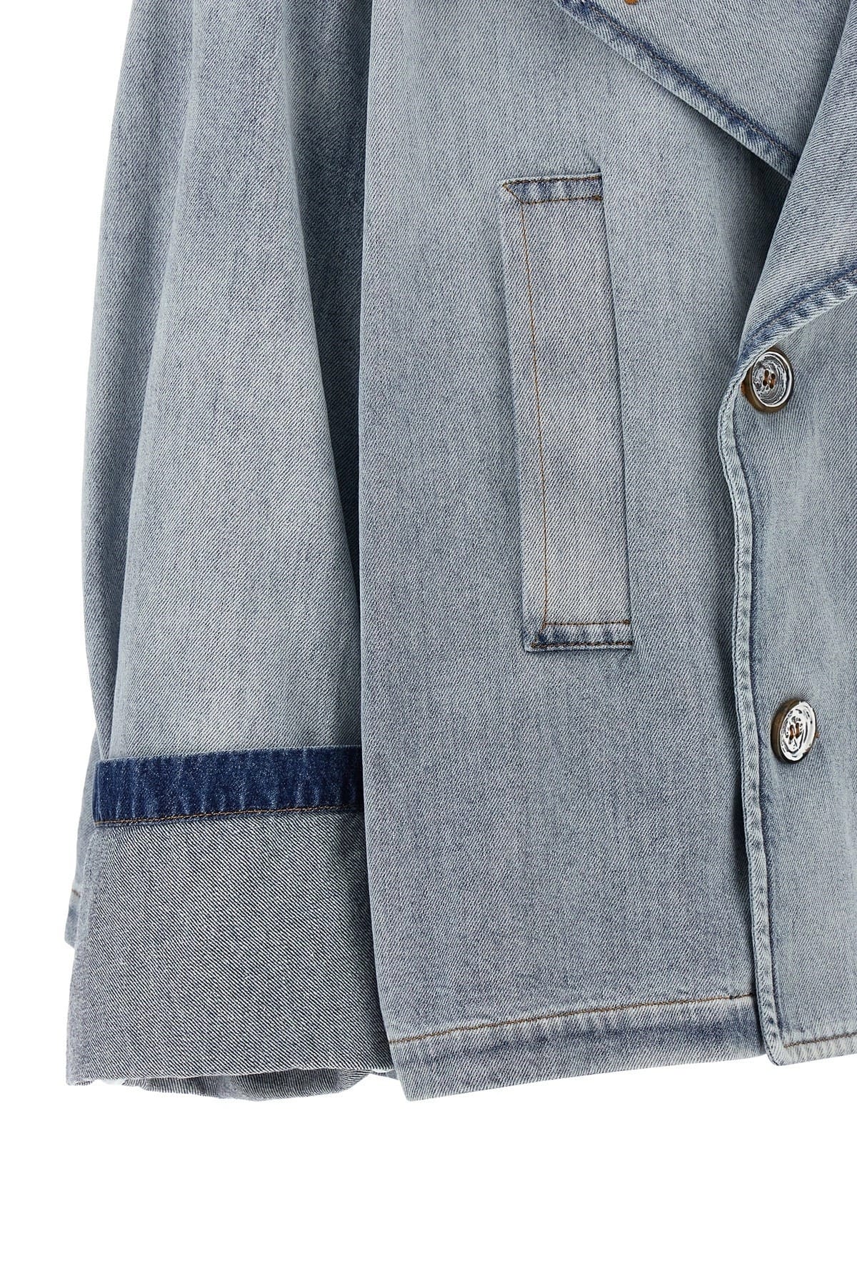 MM6 Maison Margiela MM6 Maison Margiela Double-Breasted Denim Jacket