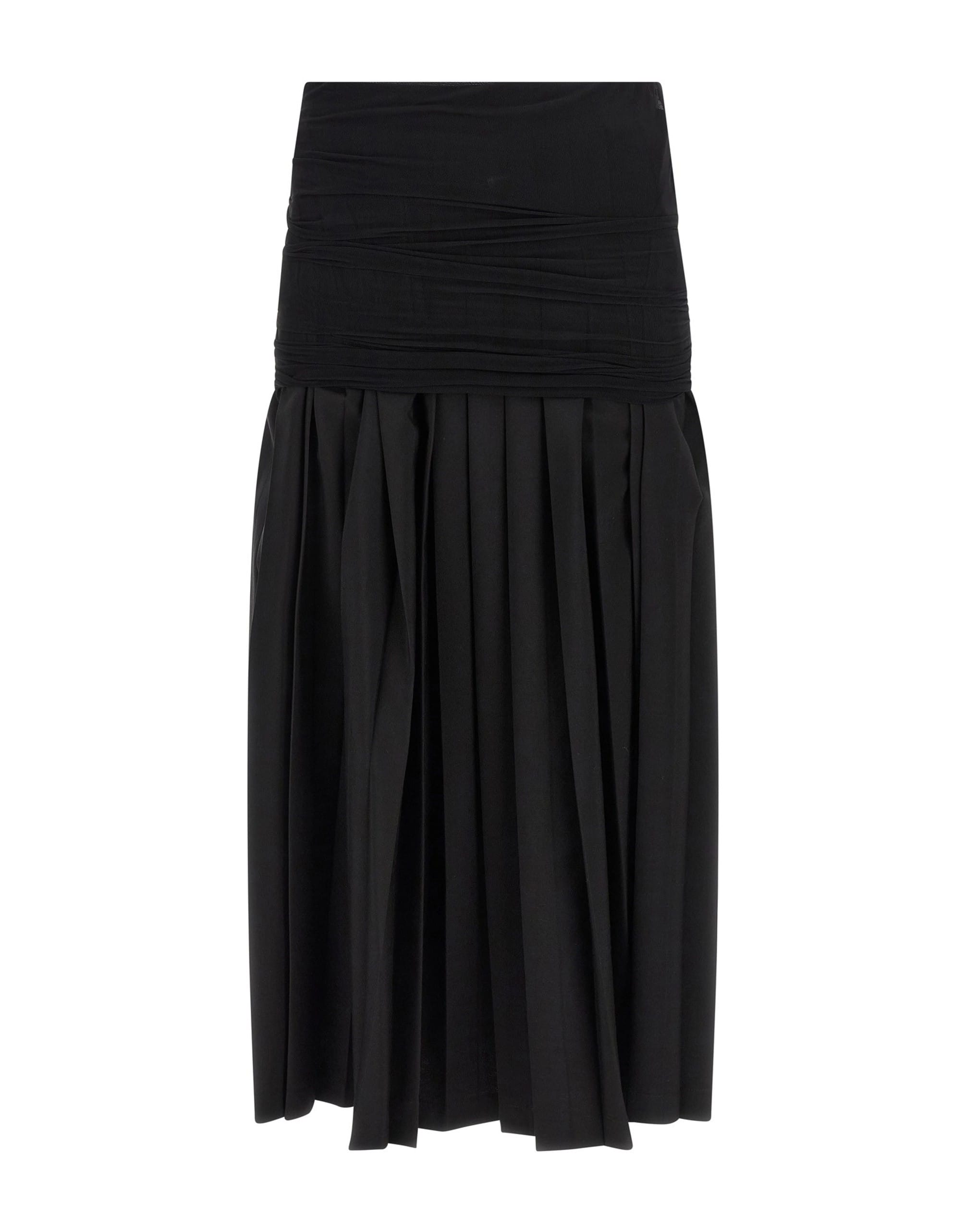 MM6 Maison Margiela MM6 Maison Margiela Double Layer Pleated Skirt