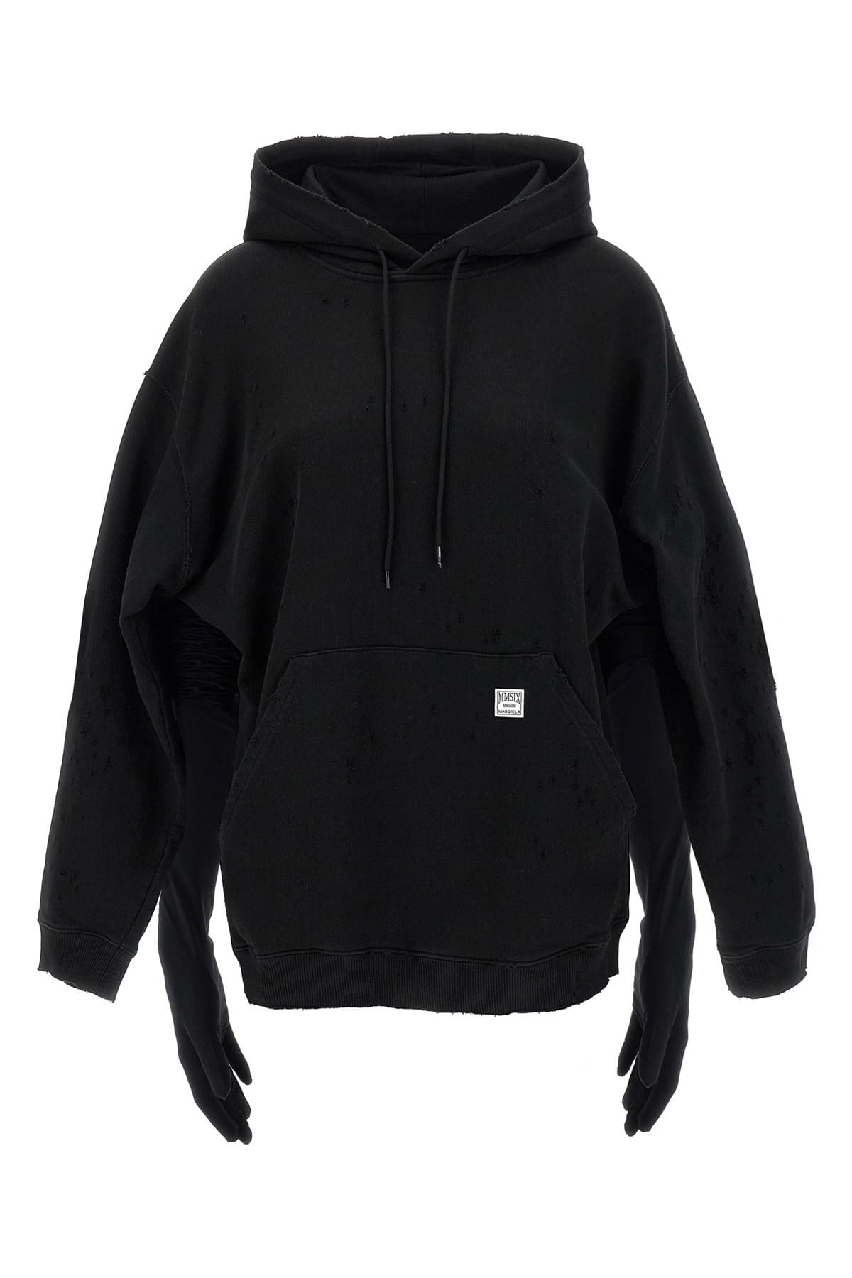 MM6 Maison Margiela MM6 Maison Margiela Hoodie Mini Dress With Gloves