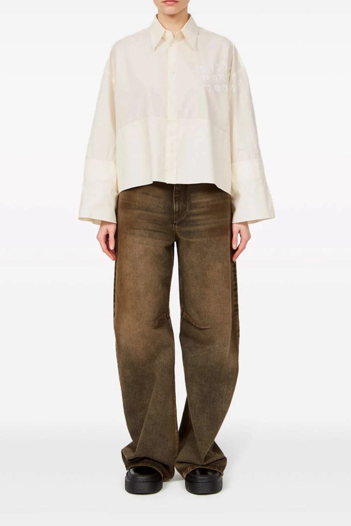 MM6 Maison Margiela Logo Print Shirt - alternate view