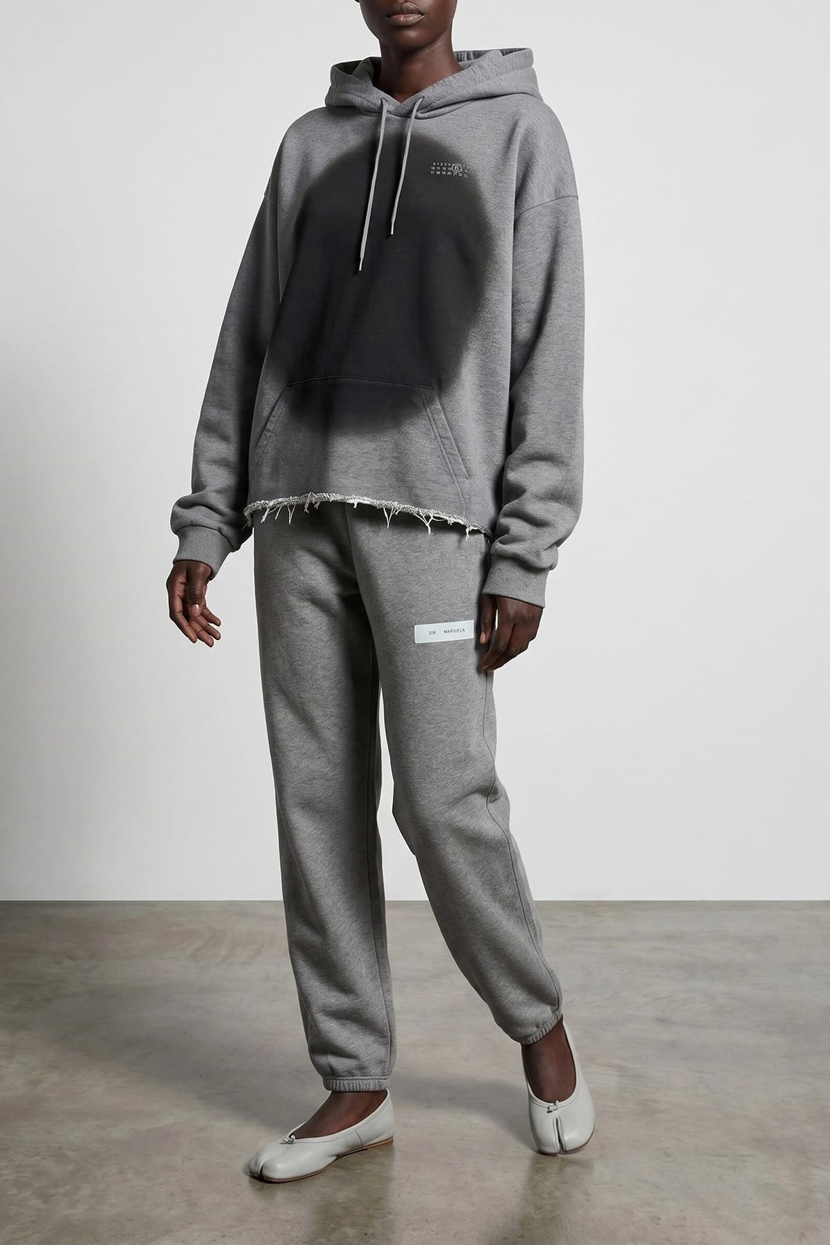 MM6 Maison Margiela Jogging en molleton à logo imprimé - alternate view