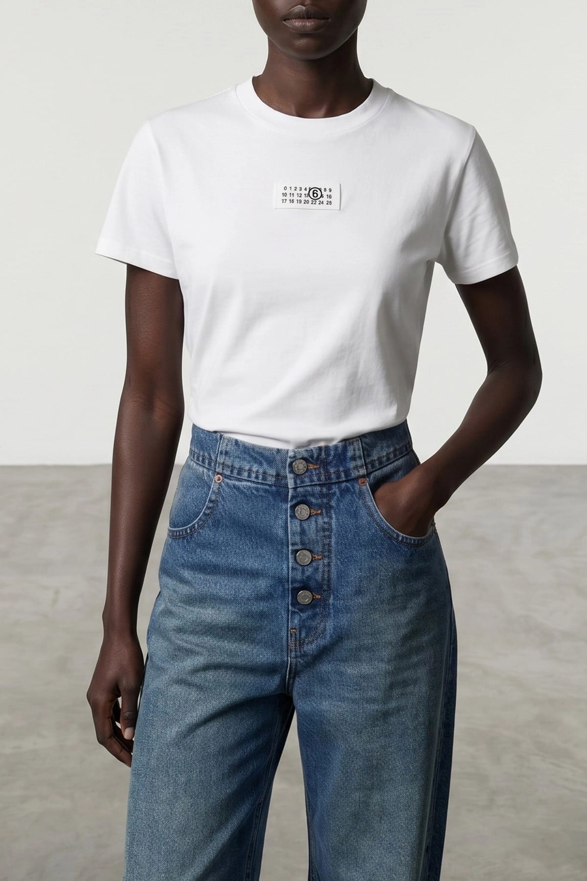 MM6 Maison Margiela Numerische Signatur MM6 T-Shirt - alternate view