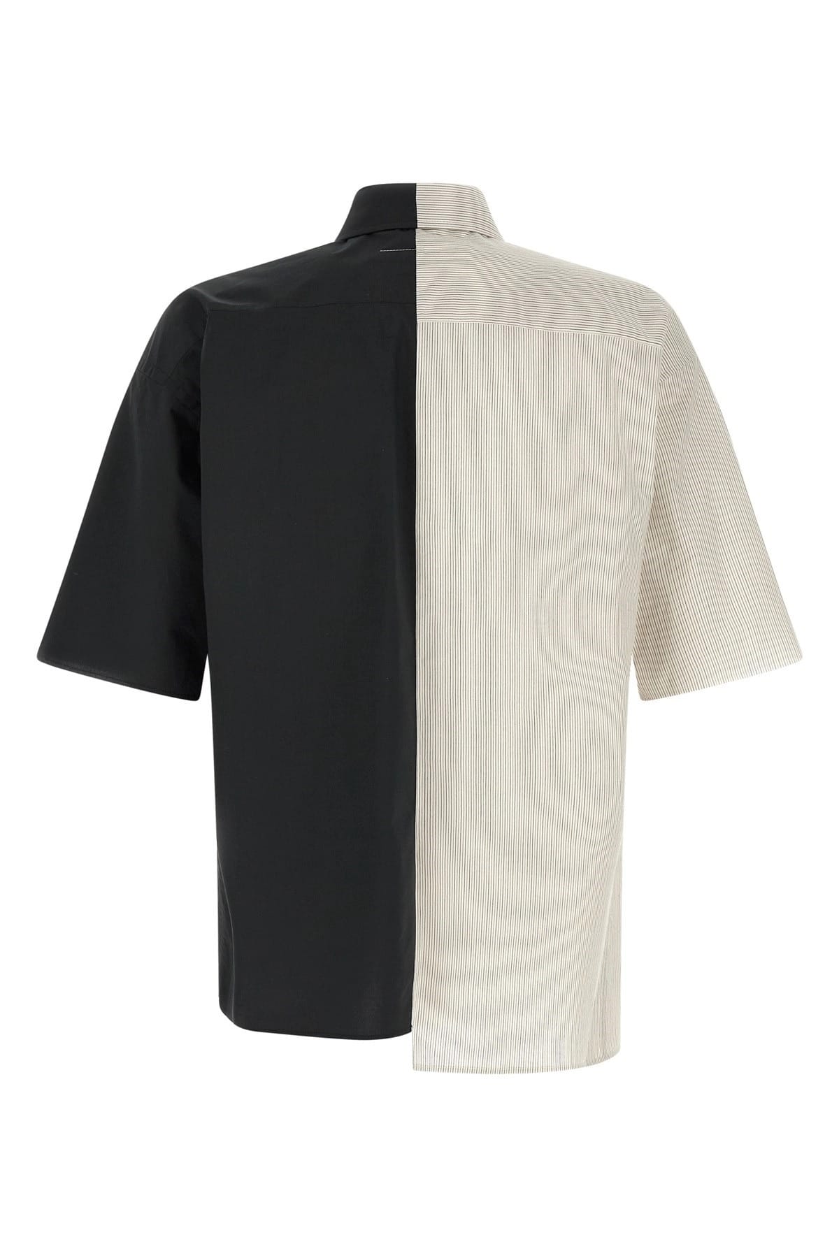 MM6 Maison Margiela MM6 Maison Margiela Patchwork Cotton Poplin Shirt