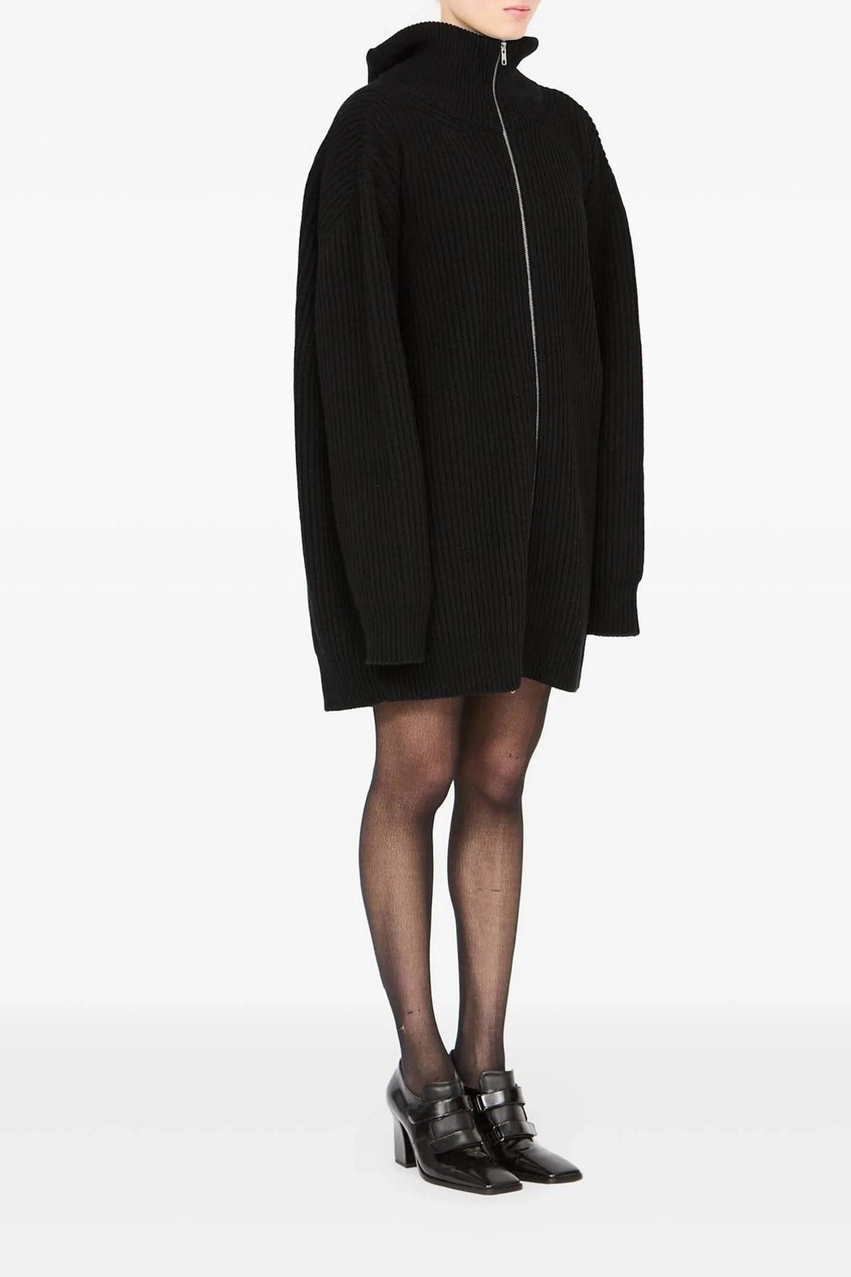 MM6 Maison Margiela Geripptes Cardigan-Kleid - alternate view