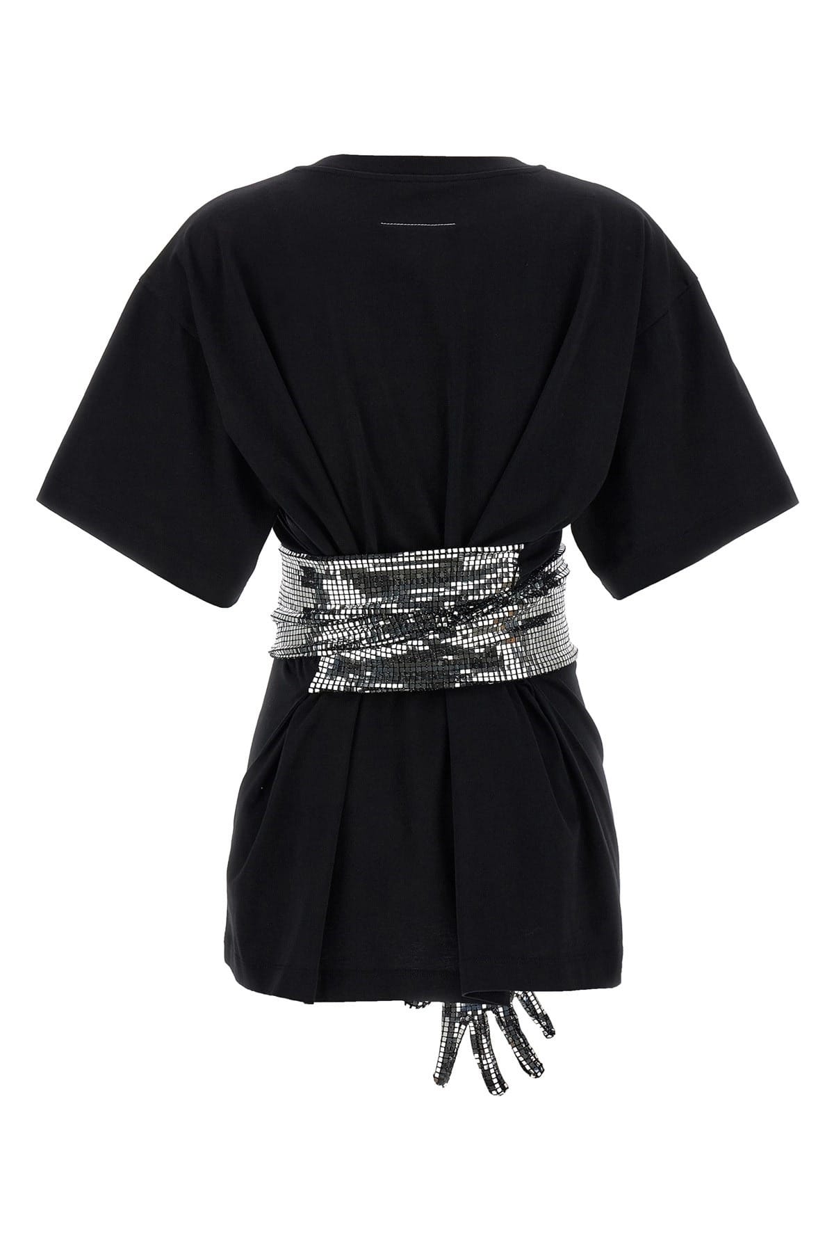 MM6 Maison Margiela MM6 Maison Margiela Sequin Gloves T-Shirt