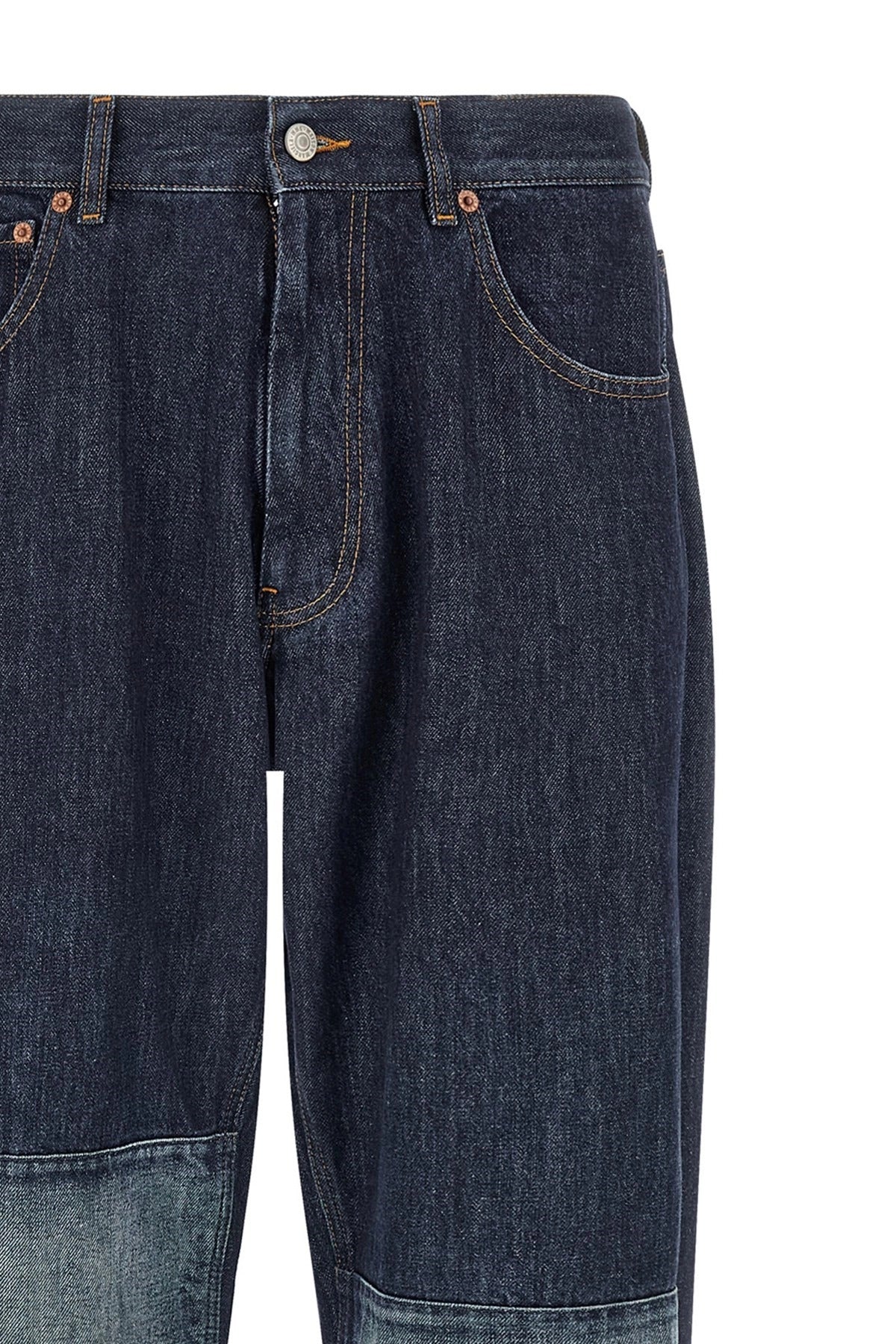 MM6 Maison Margiela Jeans mit geradem Bein und Patchwork-Einsatz