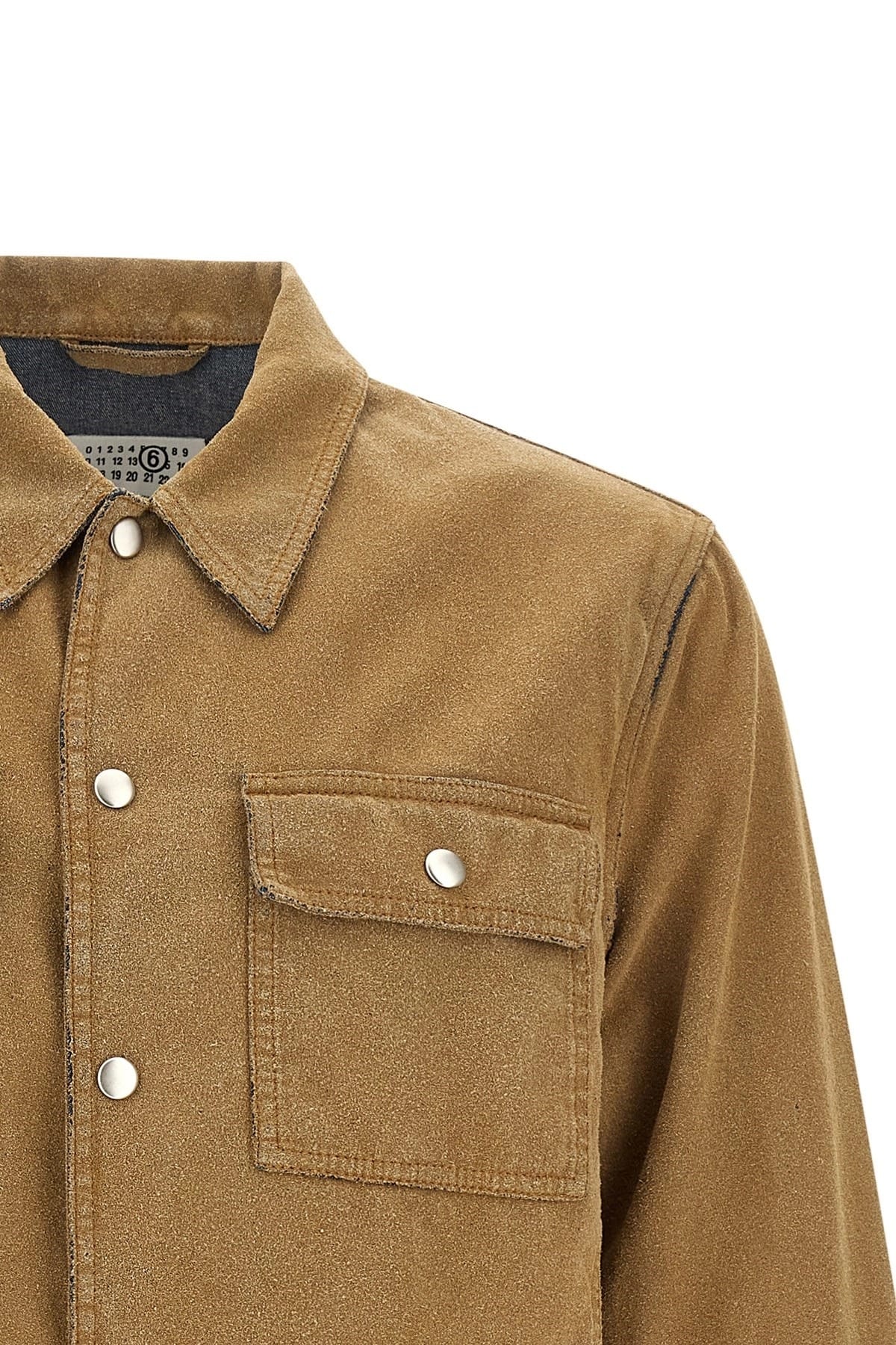 MM6 Maison Margiela MM6 Maison Margiela Suede-Effect Trucker Jacket