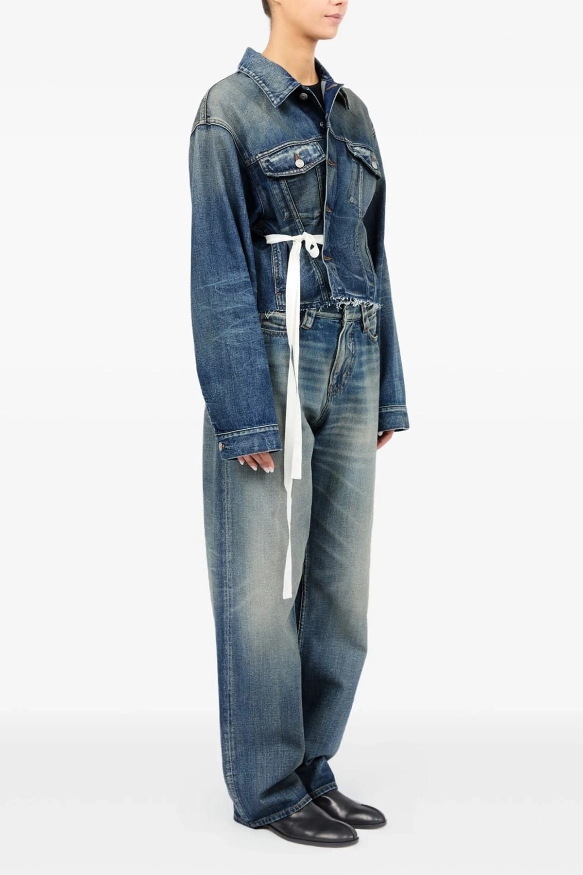 MM6 Maison Margiela Tape Denim Jacket - alternate view