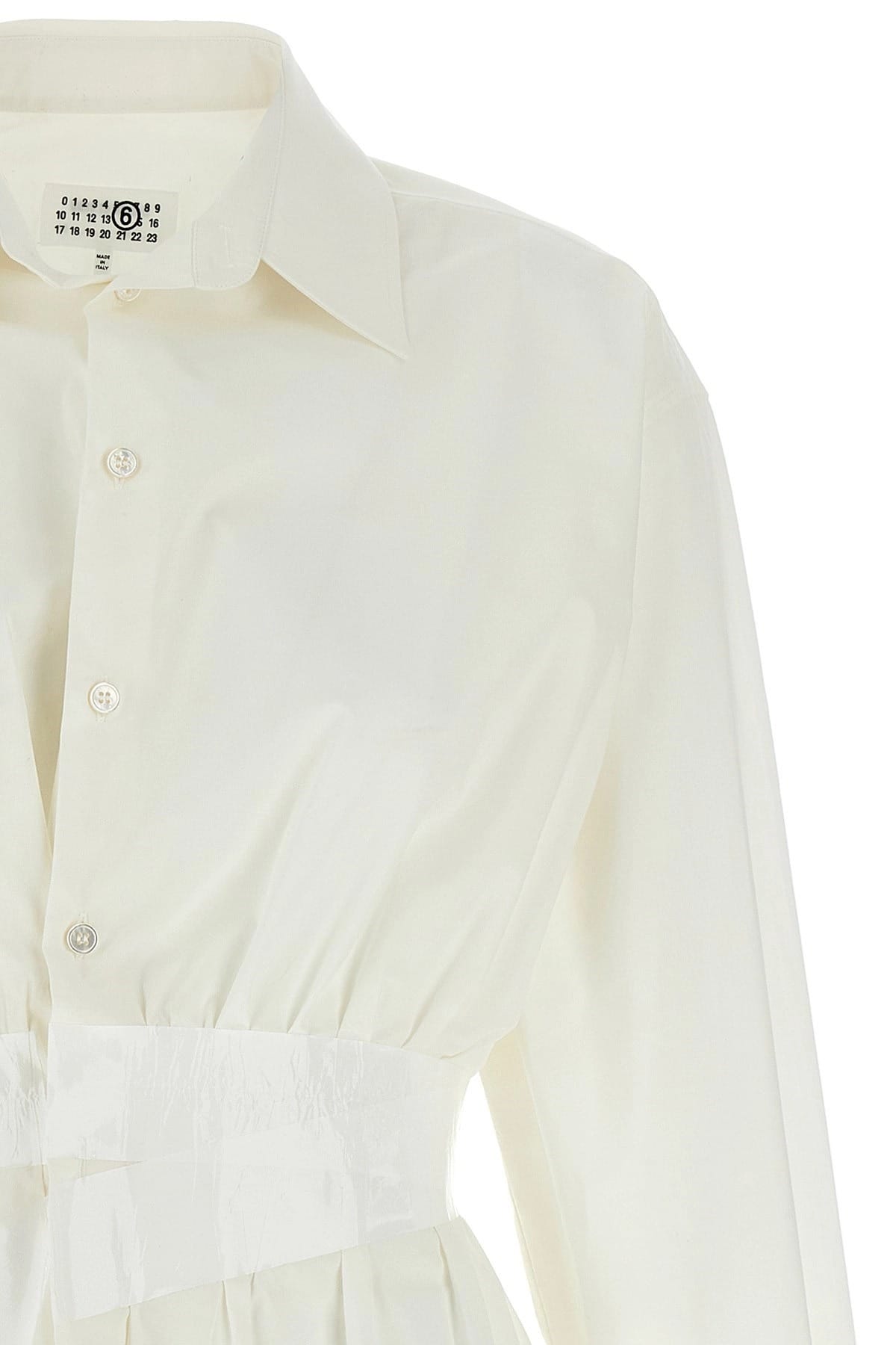 MM6 Maison Margiela MM6 Maison Margiela Taped Cotton Poplin Shirt