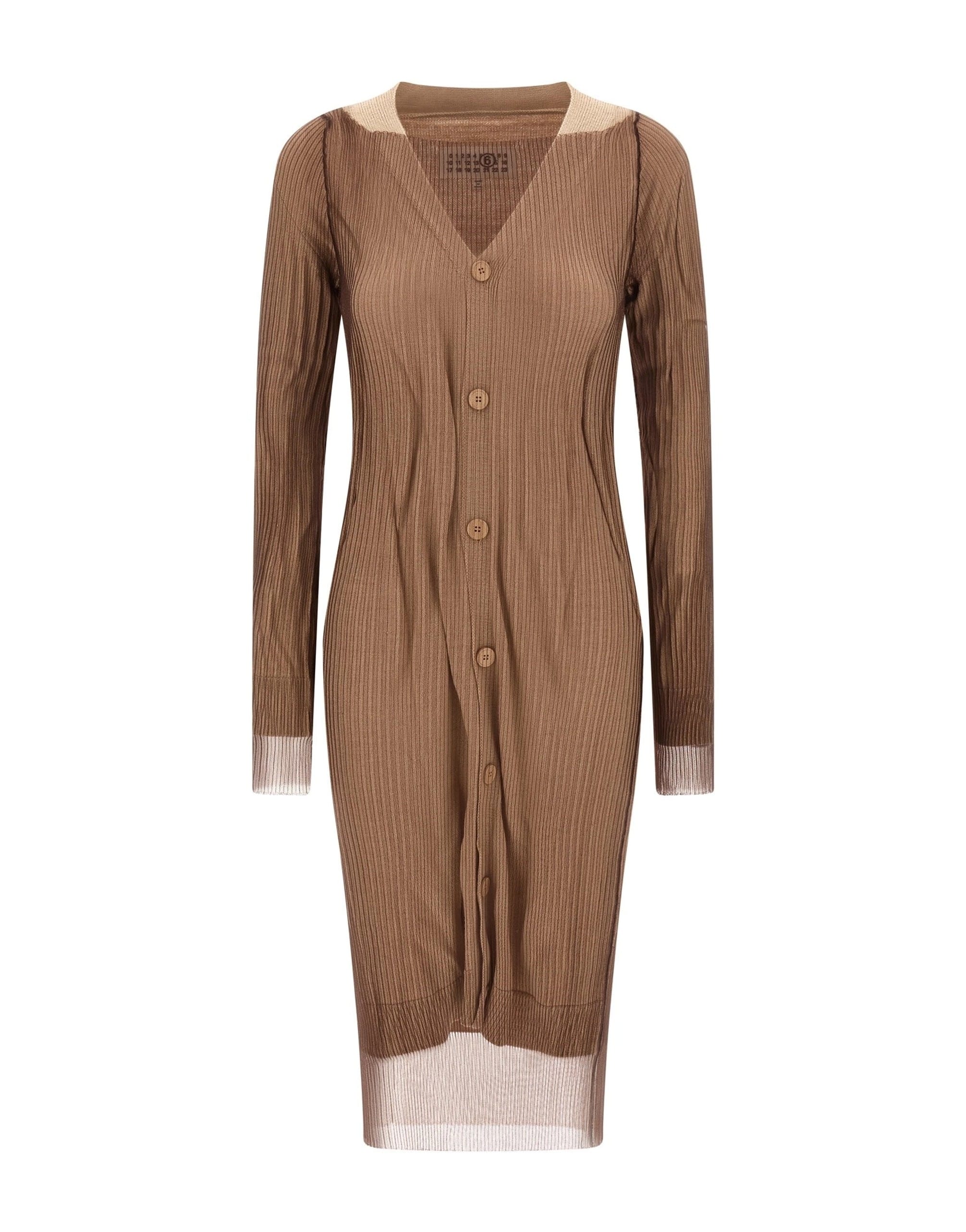 MM6 Maison Margiela MM6 Maison Margiela Trapped Double Layer Midi Dress