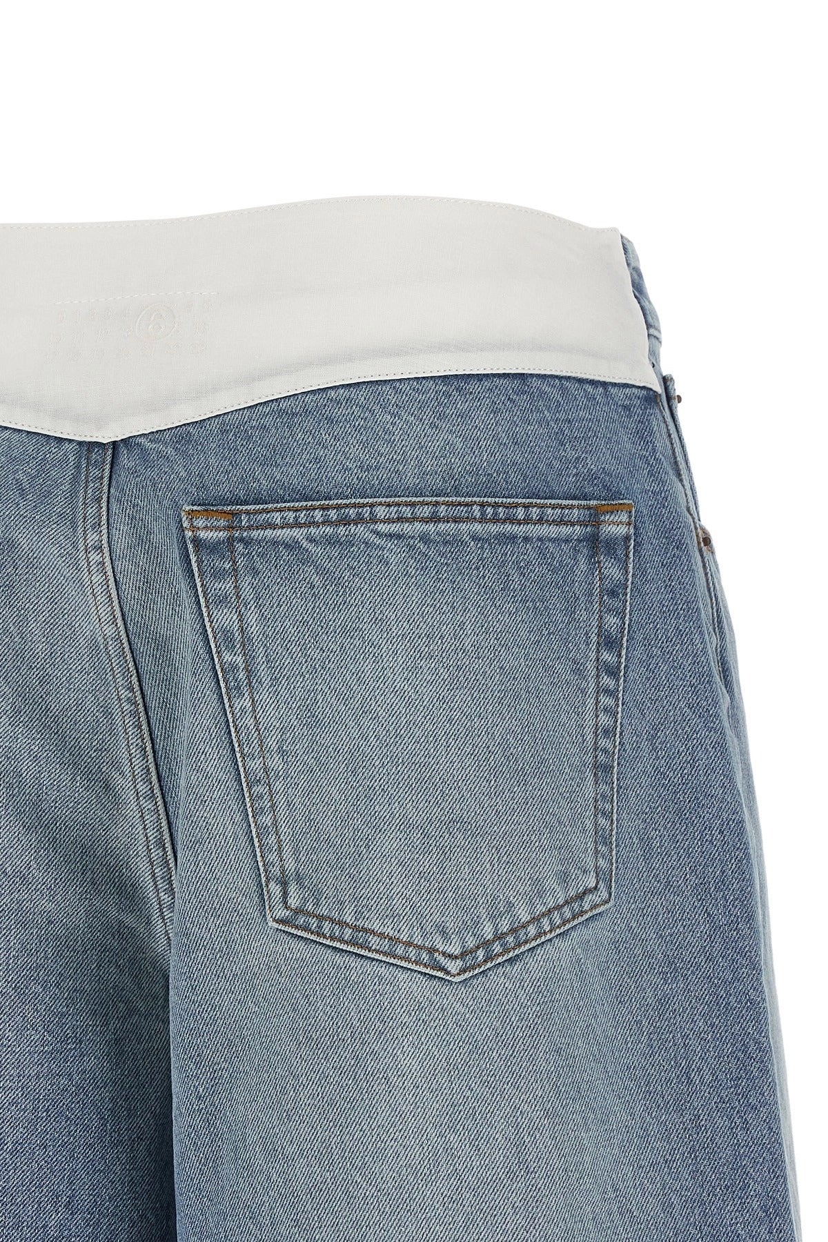 MM6 Maison Margiela White Carré Bermuda Shorts