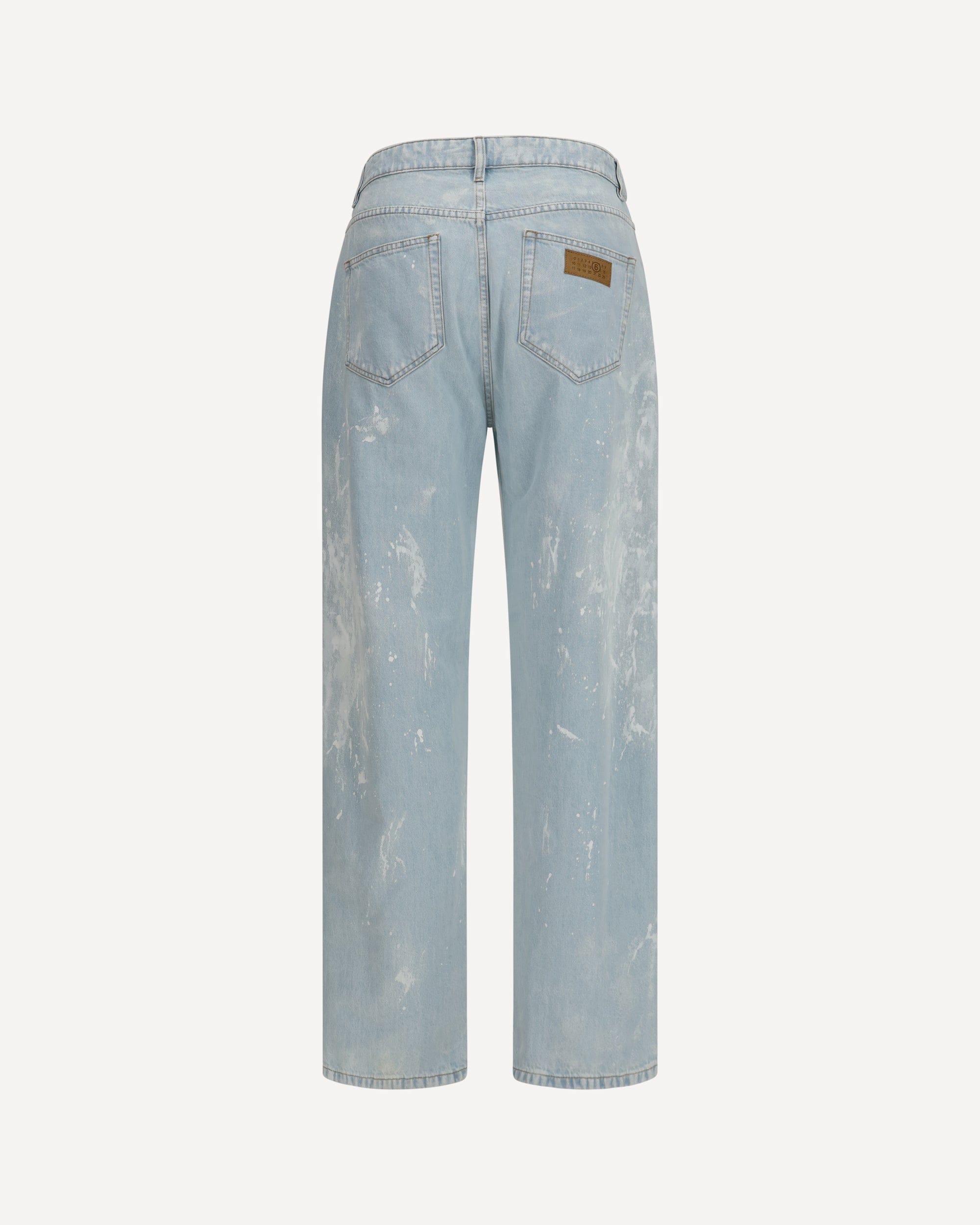 MM6 Splatter Effect Cotton Jeans - alternate view