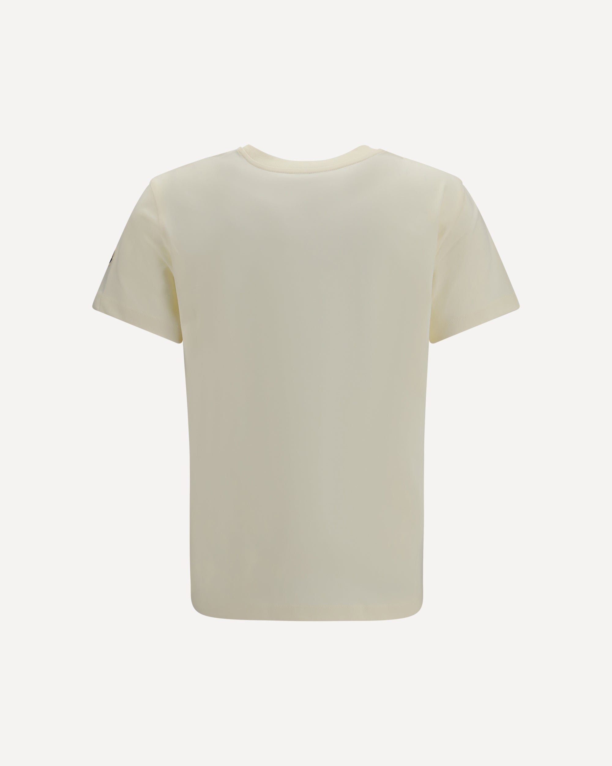 Moncler Cotton T-Shirt With Embroidered Logo - alternate view