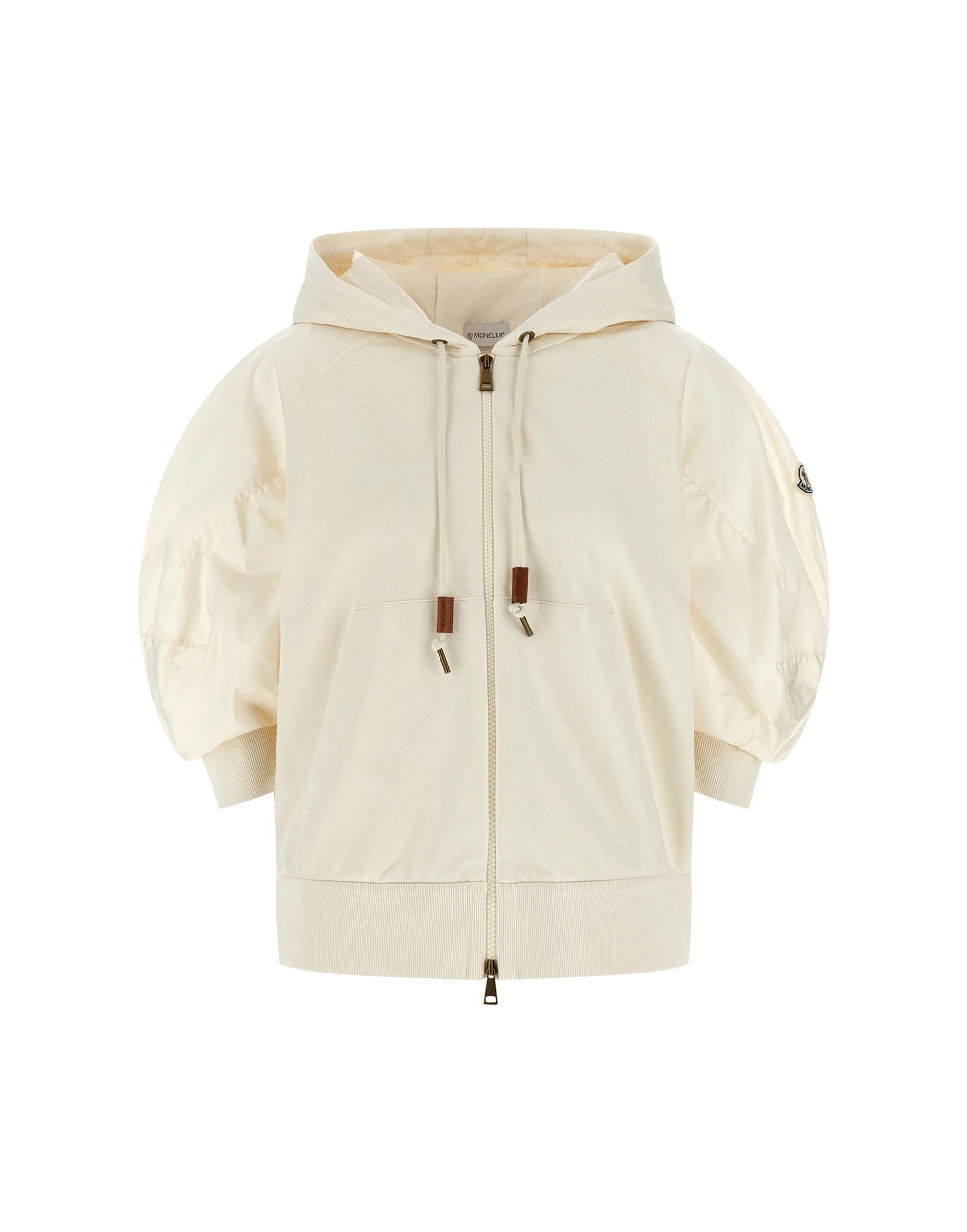 Moncler Moncler Cotton Zip-Front Hoodie