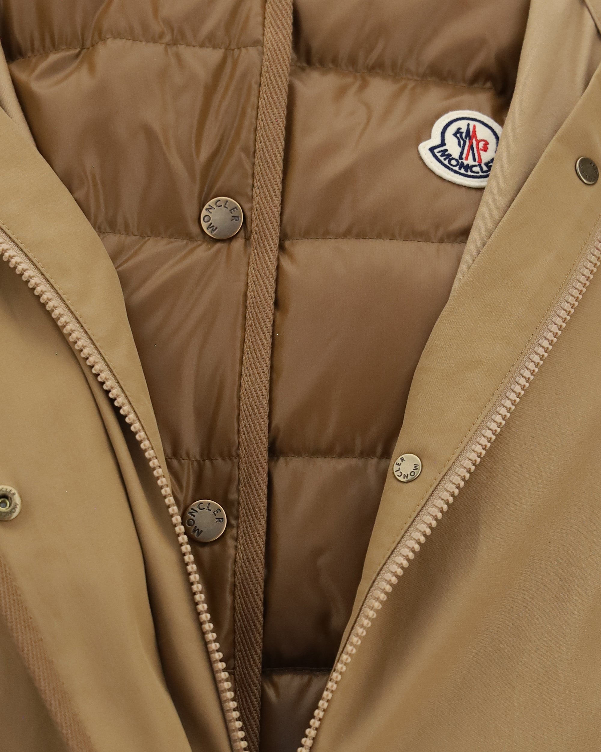 Moncler Hooded Jacket With Logo Patch