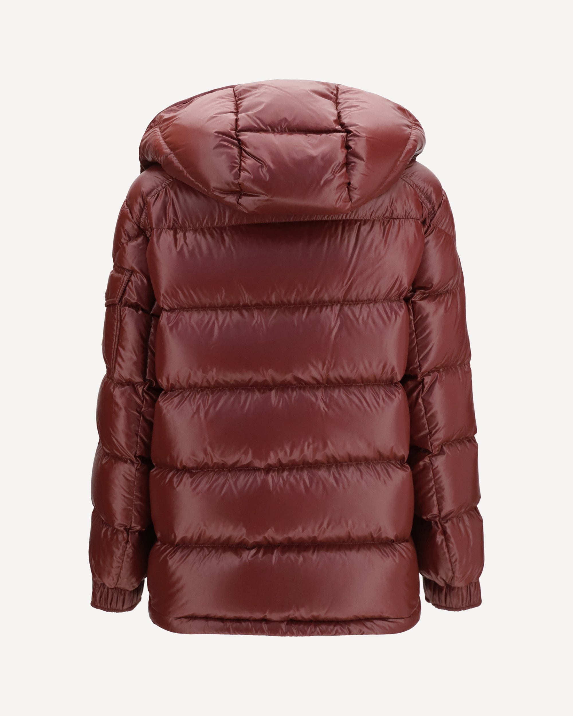 جاكيت Moncler Maire قصير مبطن بالزغب بغطاء رأس