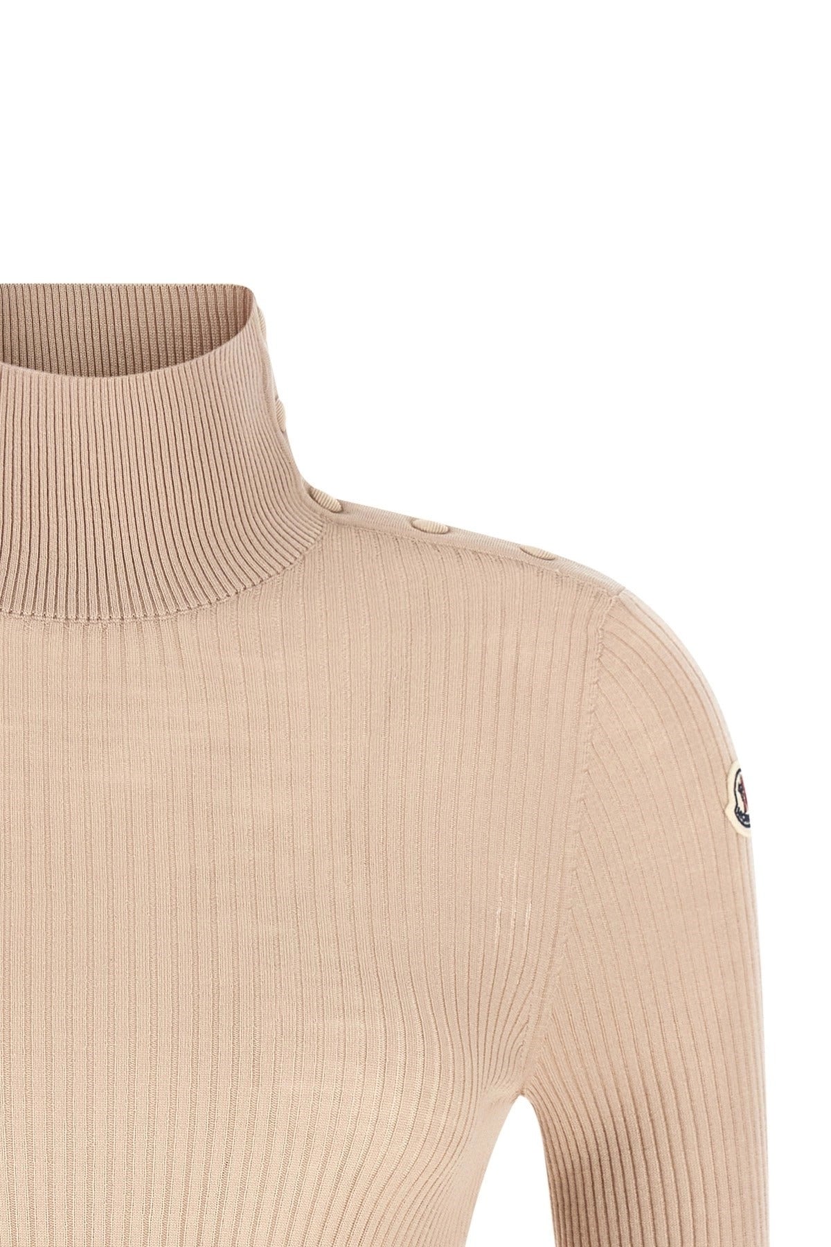 Maglione a collo alto in lana testurizzata Moncler